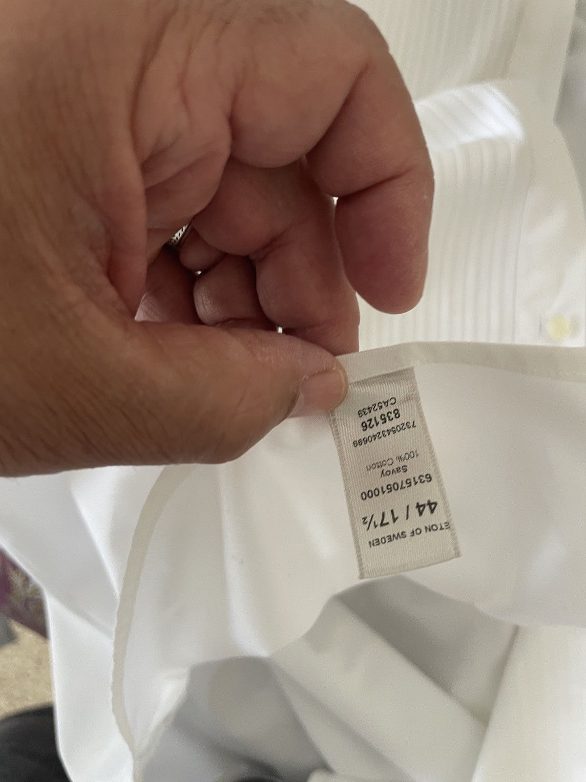 Eton Eton Tuxedo shirt sz 17.5 x 36 Size 44R - 9 Thumbnail