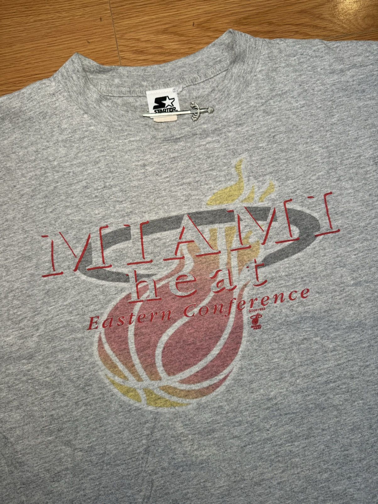 NBA × Starter × Vintage Rare 90s vintage Starter Miami Heat Eastern Conference tee Size US XXL / EU 58 / 5 - 1 Thumbnail