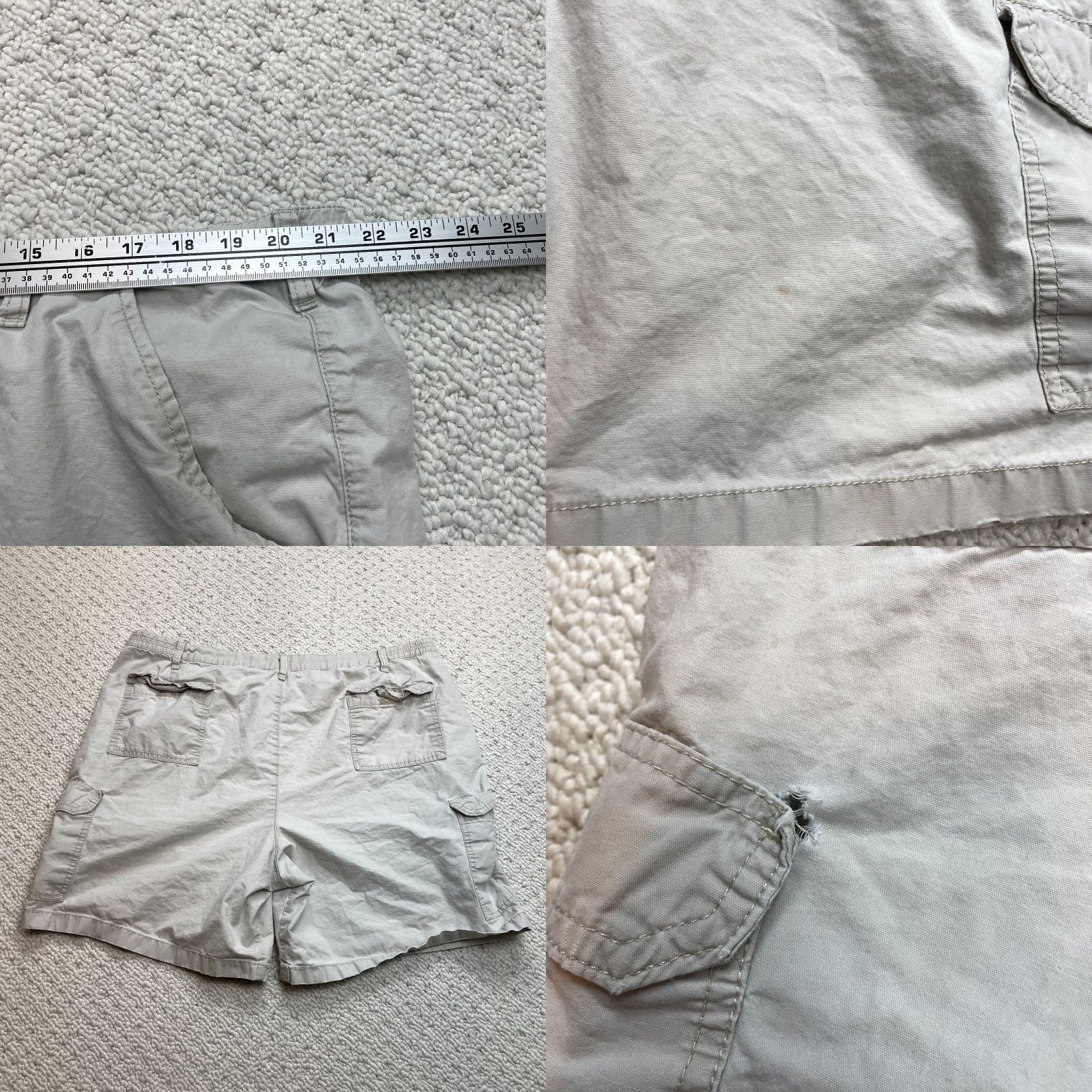 Wrangler Wrangler Shorts Mens 44 Solid Cargo Pocket Inseam 7" High Rise Button Knit Cotton Blend Stretch Regular Color Green Mens Size US 44 / EU 60 - 8 Thumbnail