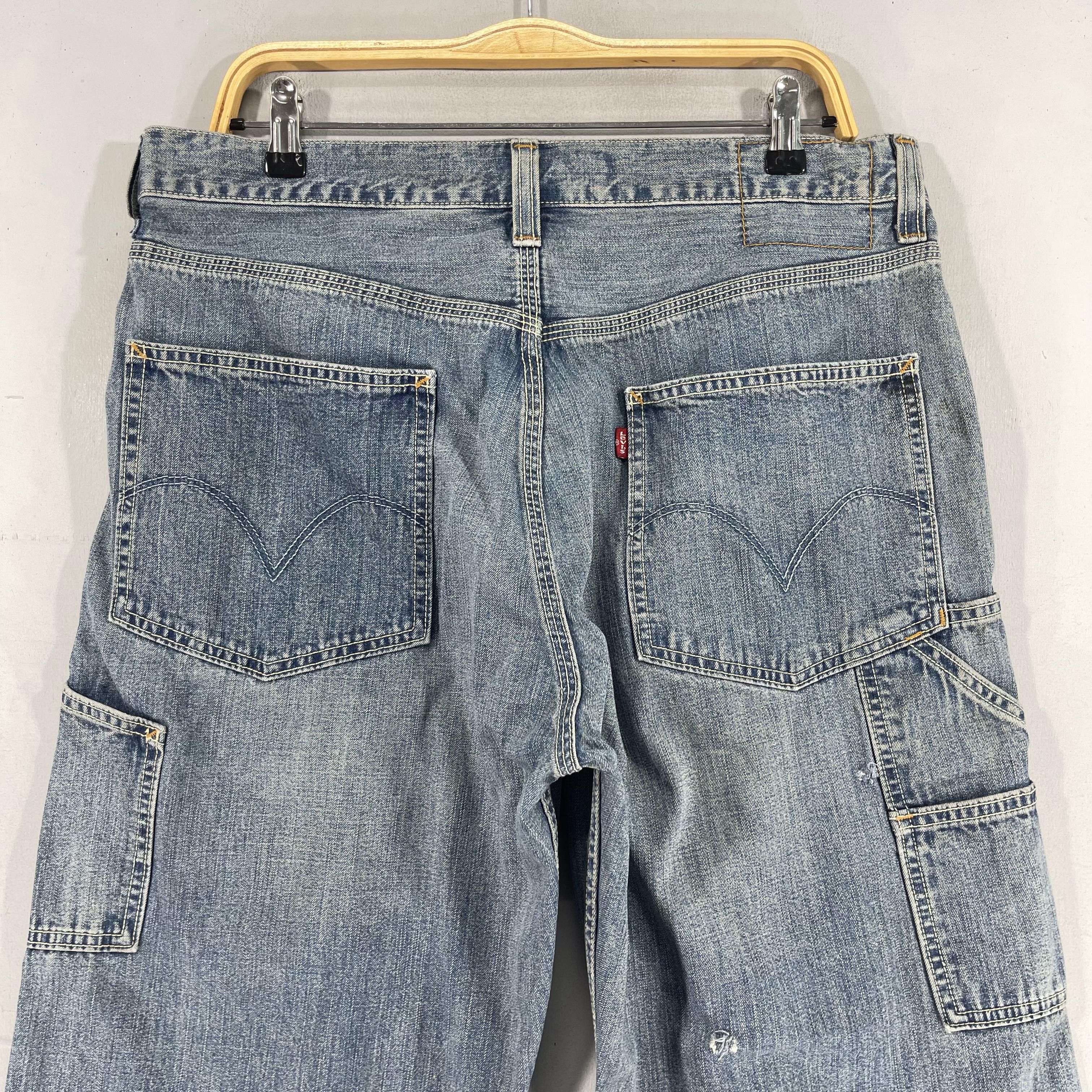 Levi's Size 34 Levis Carpenter Loose Straight Distressed Jeans Size US 34 / EU 50 - 5 Thumbnail