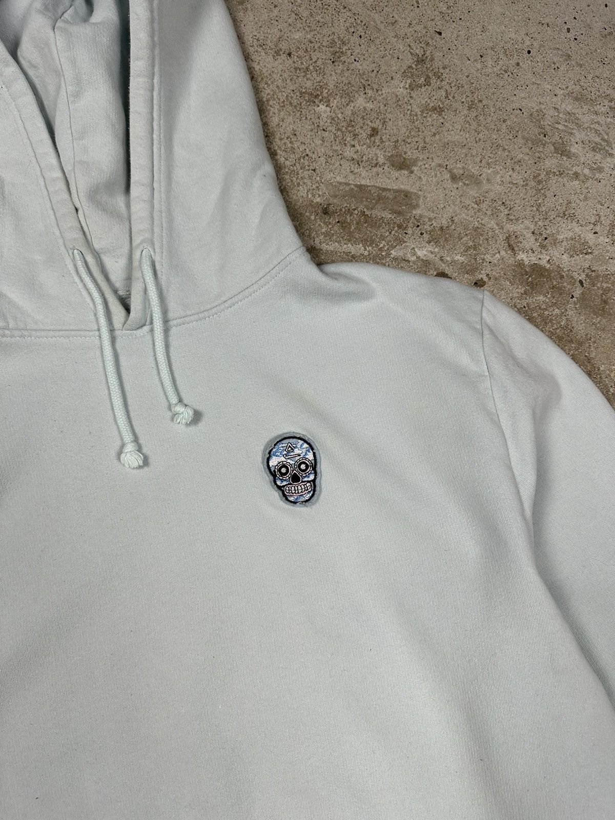 Suspicious Antwerp Suspicious Antwerp Baby Blue Skull Logo Hoodie Sweatshirt Size US L / EU 52-54 / 3 - 5 Thumbnail