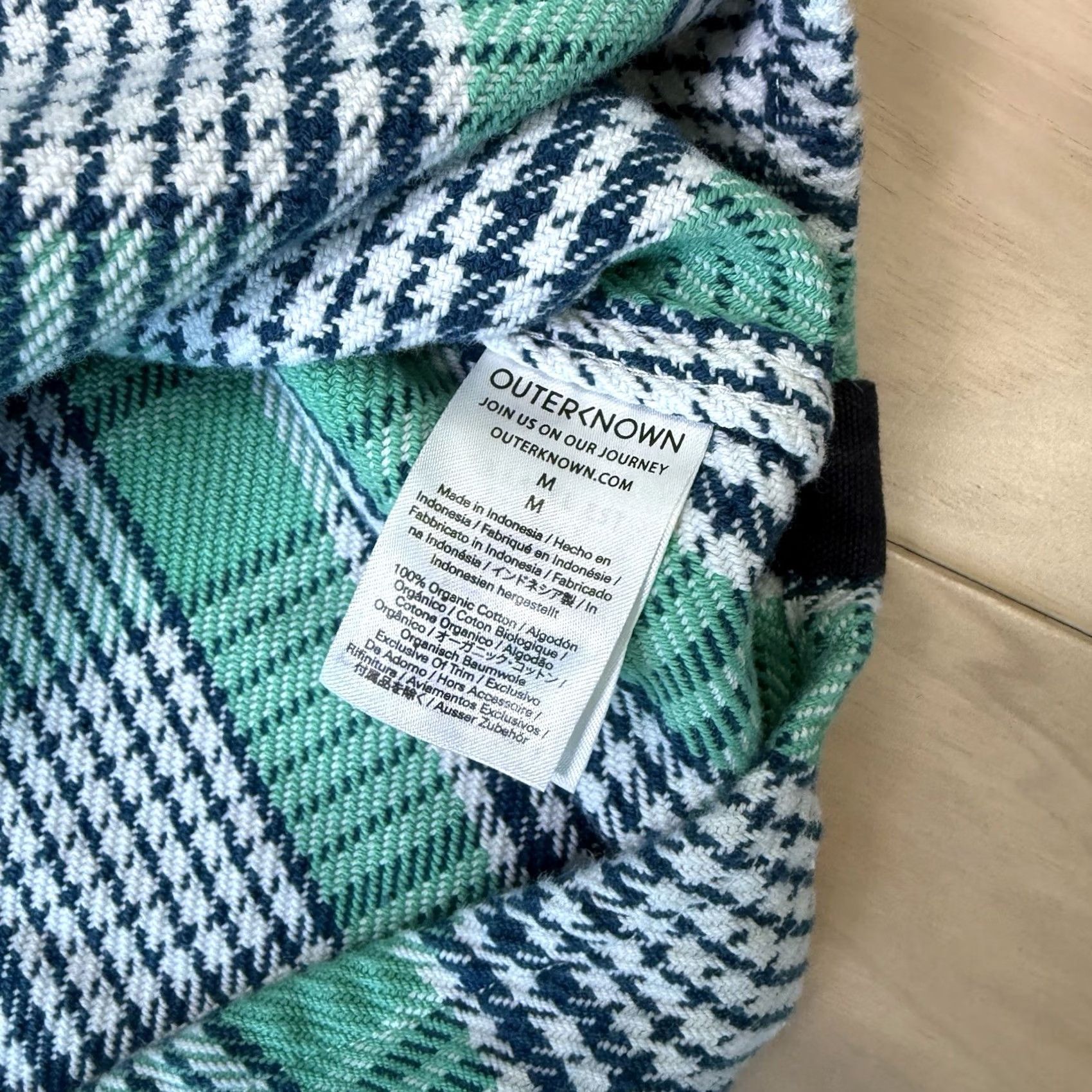 Outerknown Outerknown Blanket Shirt Medium Multicolor Plaid Cotton Button-Up - Casual Workwear, Mens, Long Sleeve, Logo, Pockets, All Seasons Size US M / EU 48-50 / 2 - 7 Thumbnail