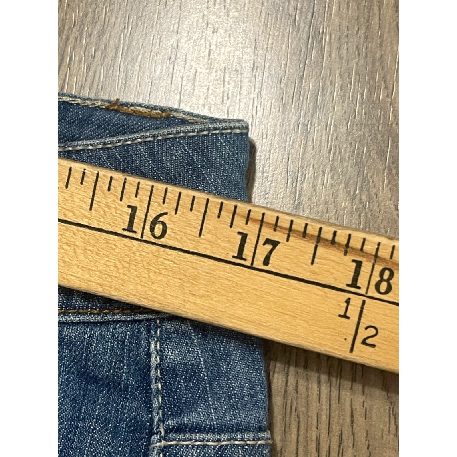 Vintage Northcrest Jeans Women's 12 Blue Denim Capri Pockets Regular Inseam 18 Vintage No Size 34" / US 12 / IT 48 - 3 Thumbnail