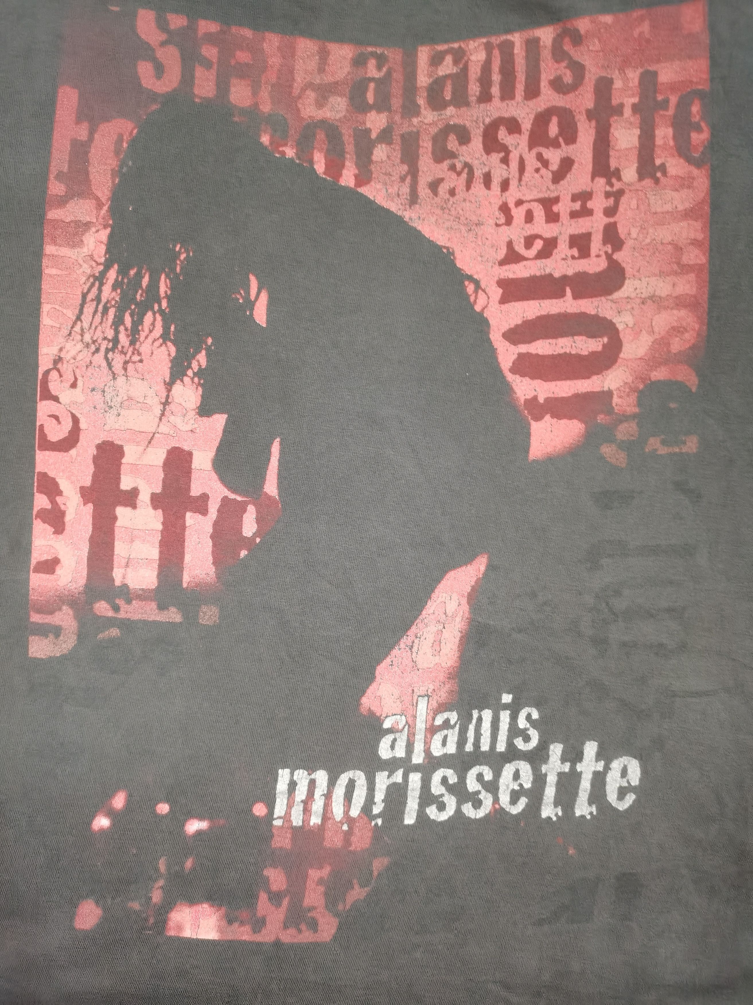Band Tees × Vintage VINTAGE 90S ALANIS MORISSETTE SHIRT Size US XL / EU 56 / 4 - 1 Thumbnail