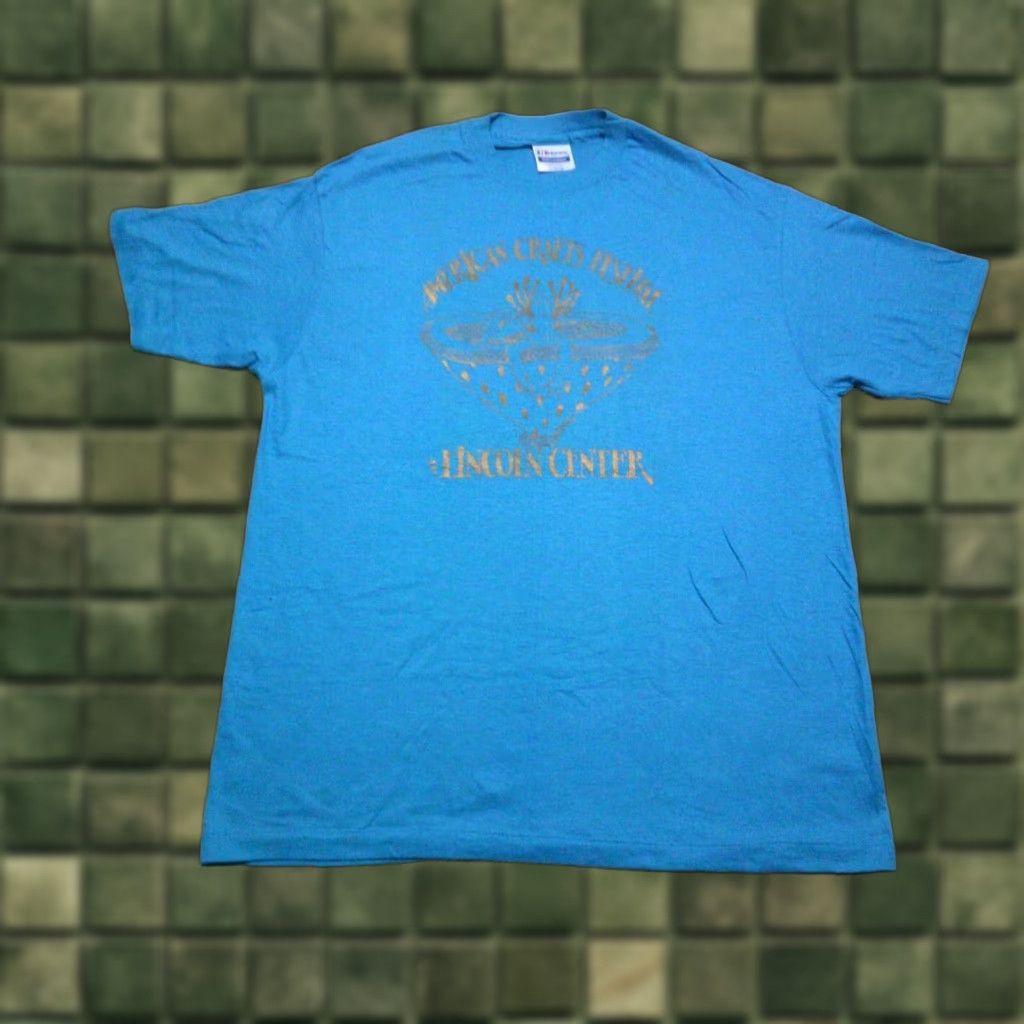 Hanes VINTAGE 80s Hanes Beefy-T T-Shirt Mens XL Blue Short Sleeve Crew Neck Size US XL / EU 56 / 4 - 1 Thumbnail