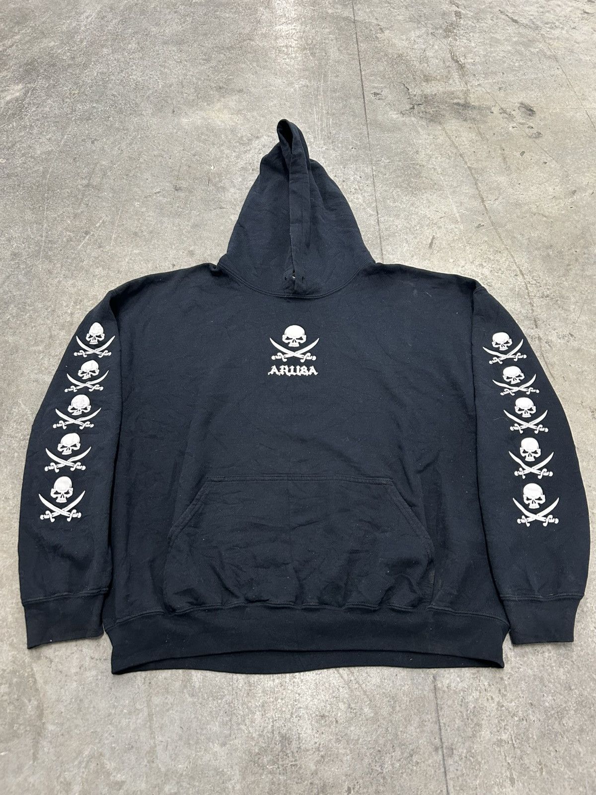 Vintage Vintage Y2K Aruba skull bone hoodie Size US XL / EU 56 / 4 - 1 Thumbnail