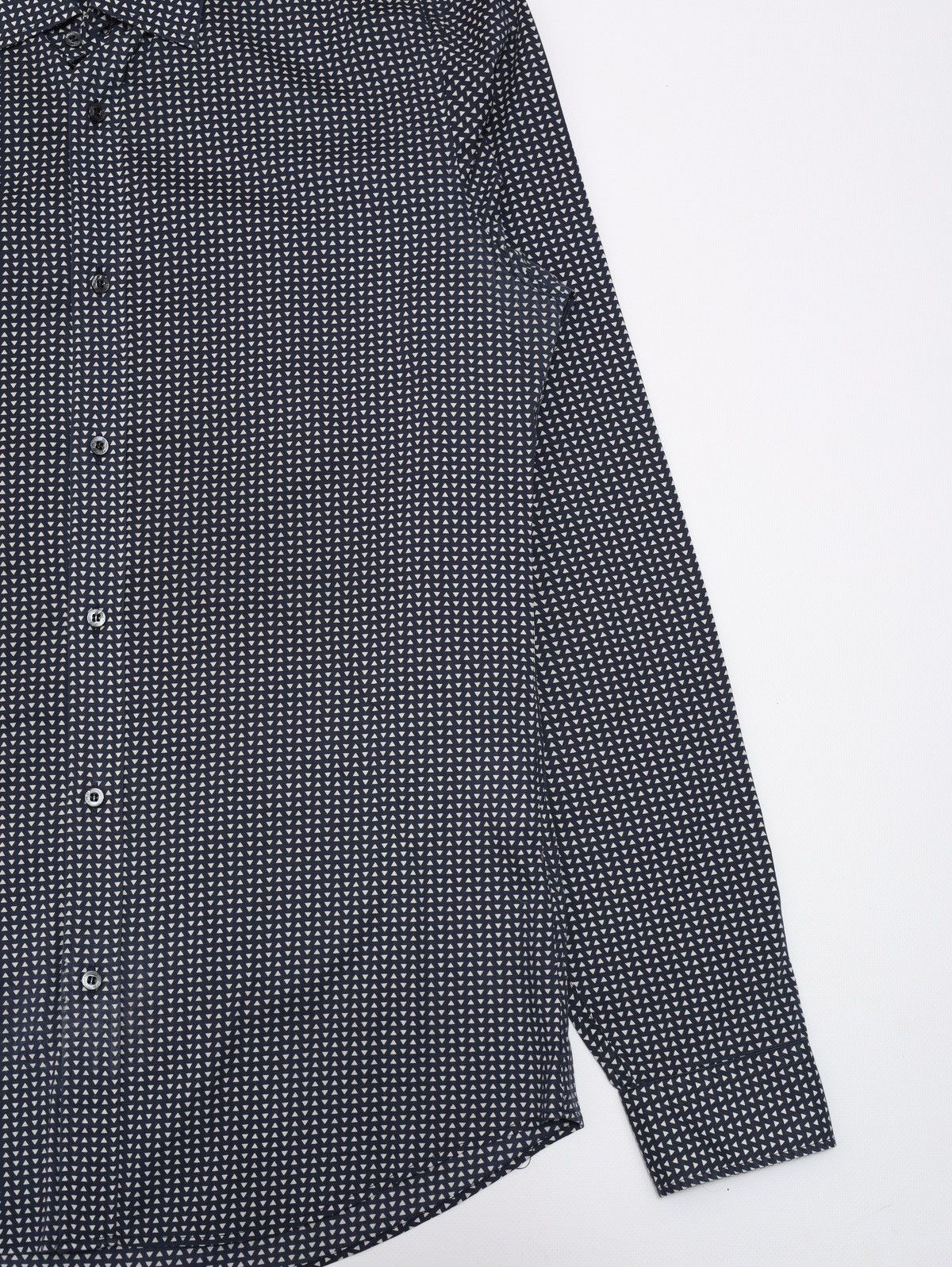 Gucci Gucci Triangle Pattern Printed Long Sleeve Shirt Cotton Size US S / EU 44-46 / 1 - 3 Thumbnail