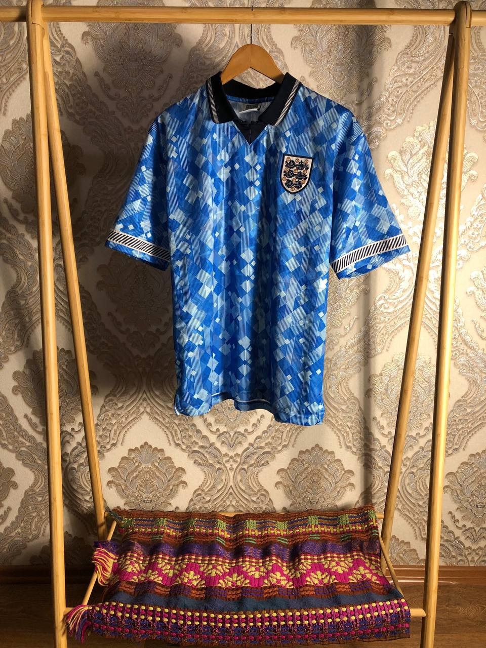 Vintage VERY RARE ENGLAND RETRO SOCCER JERSEY BLOKECORE Y2K 90s CULT Size US L / EU 52-54 / 3 - 1 Thumbnail