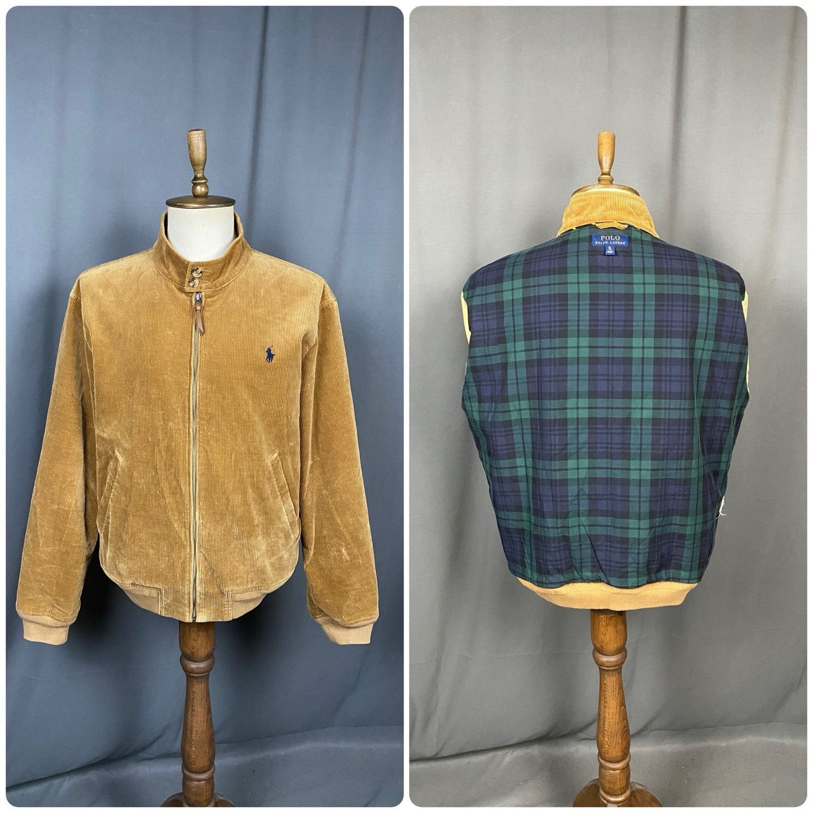Ralph Lauren MINT! Polo Ralph Lauren Men's Beige Brown Corduroy Bomber Ja Size US XL / EU 56 / 4 - 1 Thumbnail