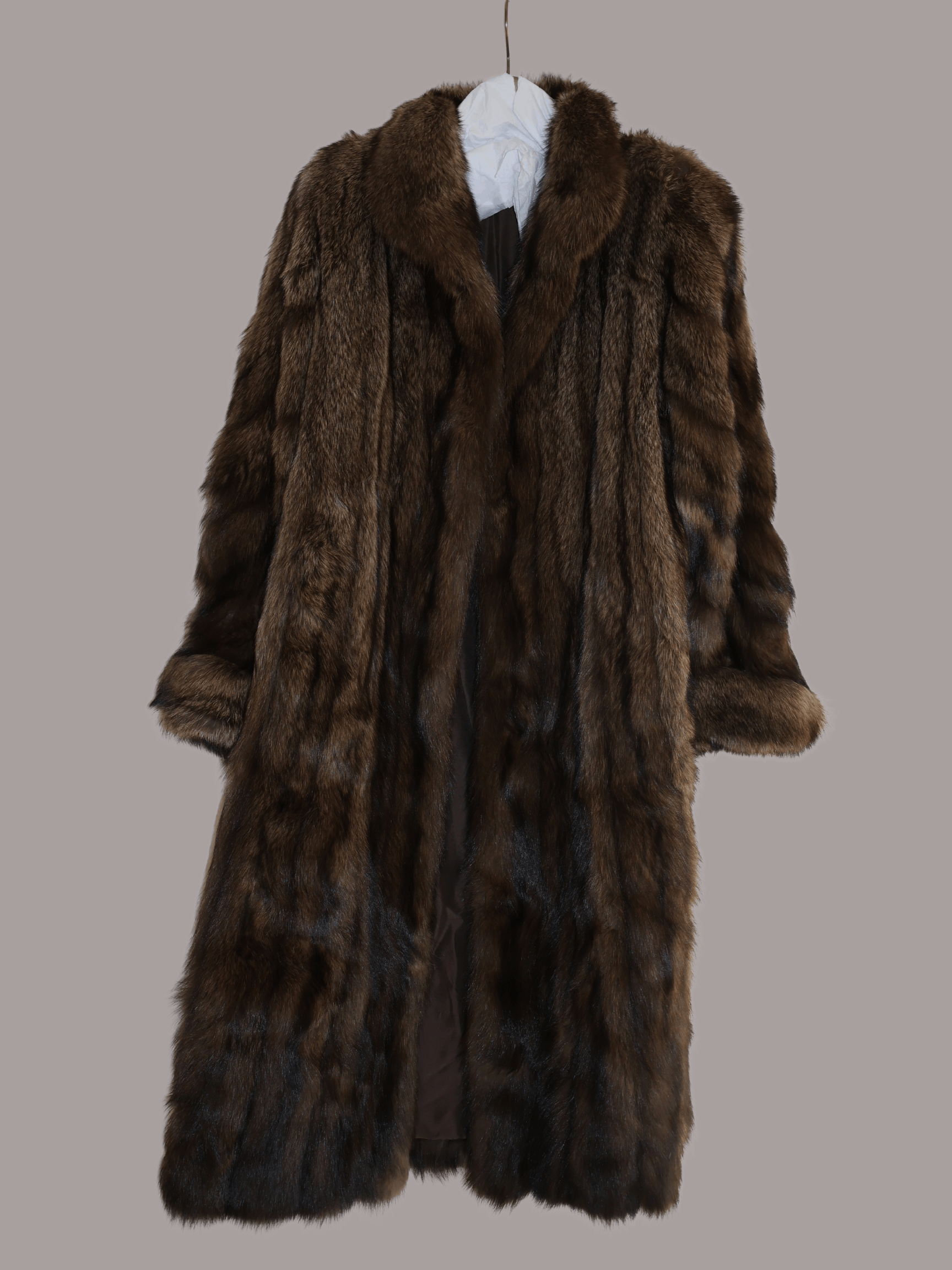 image of Neiman Marcus Natural Canadian Fisher Brown Fur Coat ($23,500 Retail) in Browns, Men's (Size 2XL)