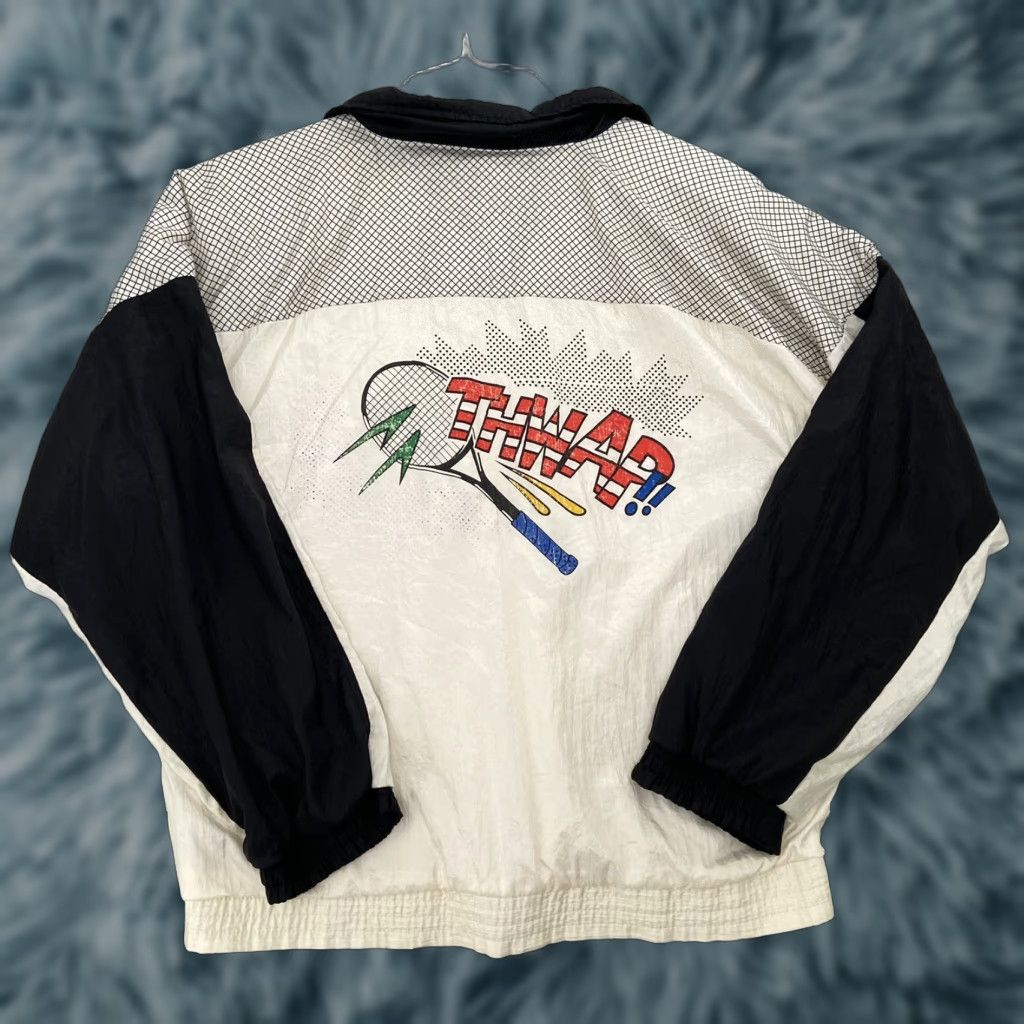 Ellesse VINTAGE Ellesse Windbreaker Jacket Men XL White Tennis Casual 90s Nylon Zip Size US XL / EU 56 / 4 - 1 Thumbnail