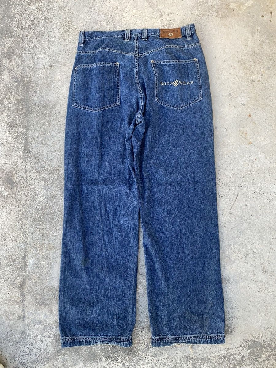 image of Jnco x Rocawear Vintage Y2K Rocawear Baggy Jeans in Blue, Men's (Size 36)