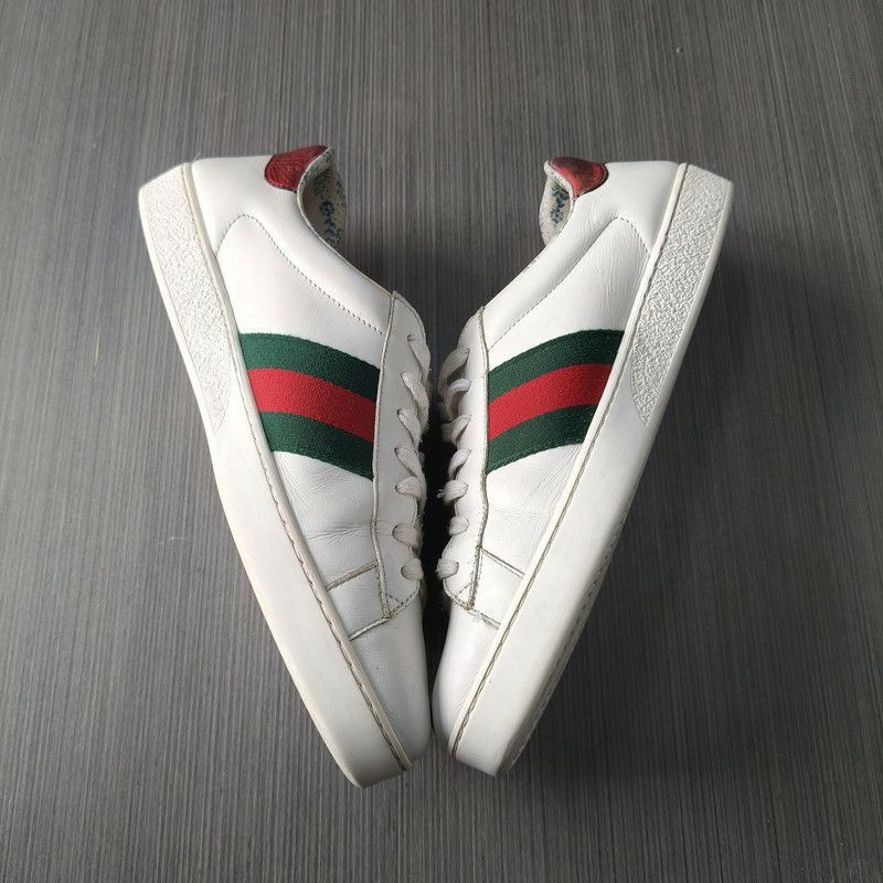 Gucci Gucci Ace Floral Print Sneakers Size US 10.5 / EU 43-44 - 7 Thumbnail