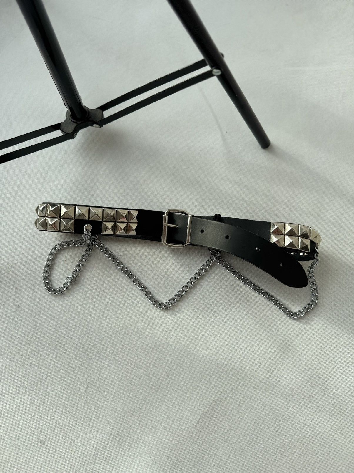 Hysteric Glamour × Japanese Brand Vintage Belts Y2K Rhinestones Punk leather belt Japanese Size ONE SIZE - 1 Thumbnail