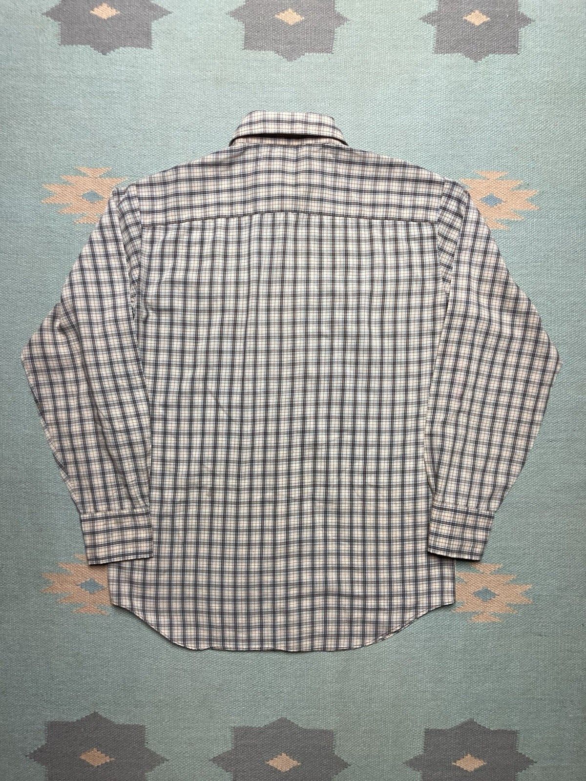 Vintage Vtg 80s button shirt Kingsport plaid lightweight thin medium Size US M / EU 48-50 / 2 - 5 Thumbnail