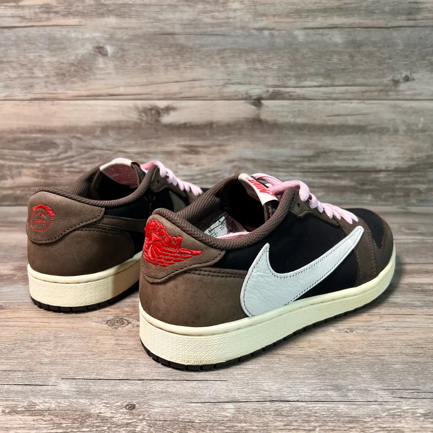 Nike Travis Scott x Air Jordan 1 Low OG 'Black Brown' 42 Size US 9 / EU 42 - 3 Thumbnail