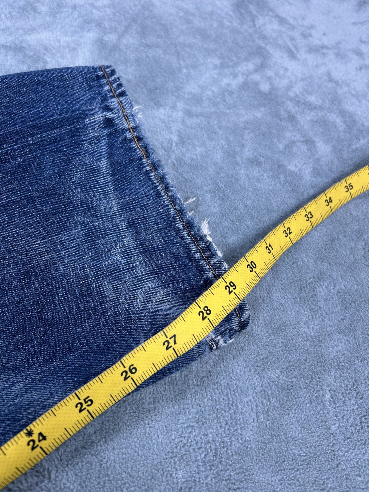 Levi's Vintage Clothing Vintage LVC Levi’s 551zxx Big E Distressed Denim Size US 33 - 21 Thumbnail