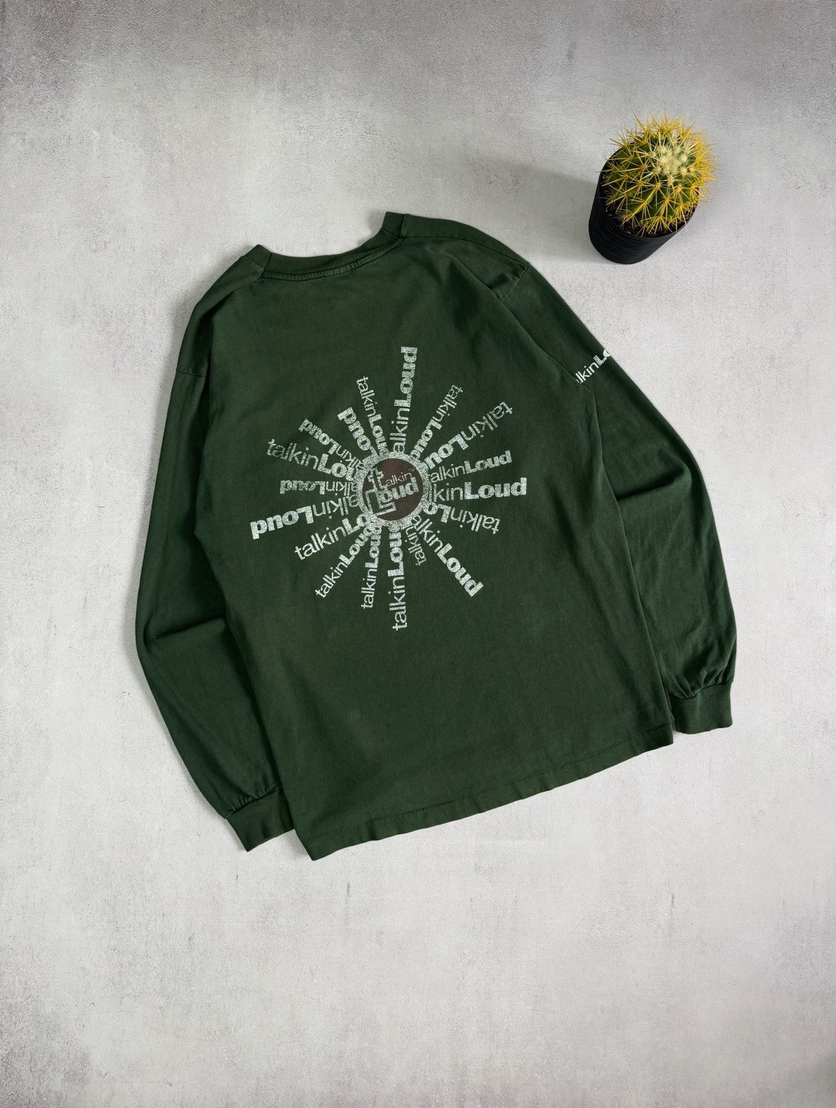 Vintage Very Rare Talkin Loud Long Sleeve Big Logo Mens Vintage 80s Size US L / EU 52-54 / 3 - 1 Thumbnail
