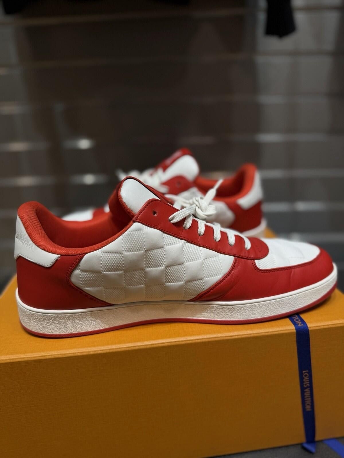 Louis Vuitton Louis Vuitton Rivoli Red Low Top Sneakers Size 10LV/11US Size US 11 / EU 44 - 9 Thumbnail