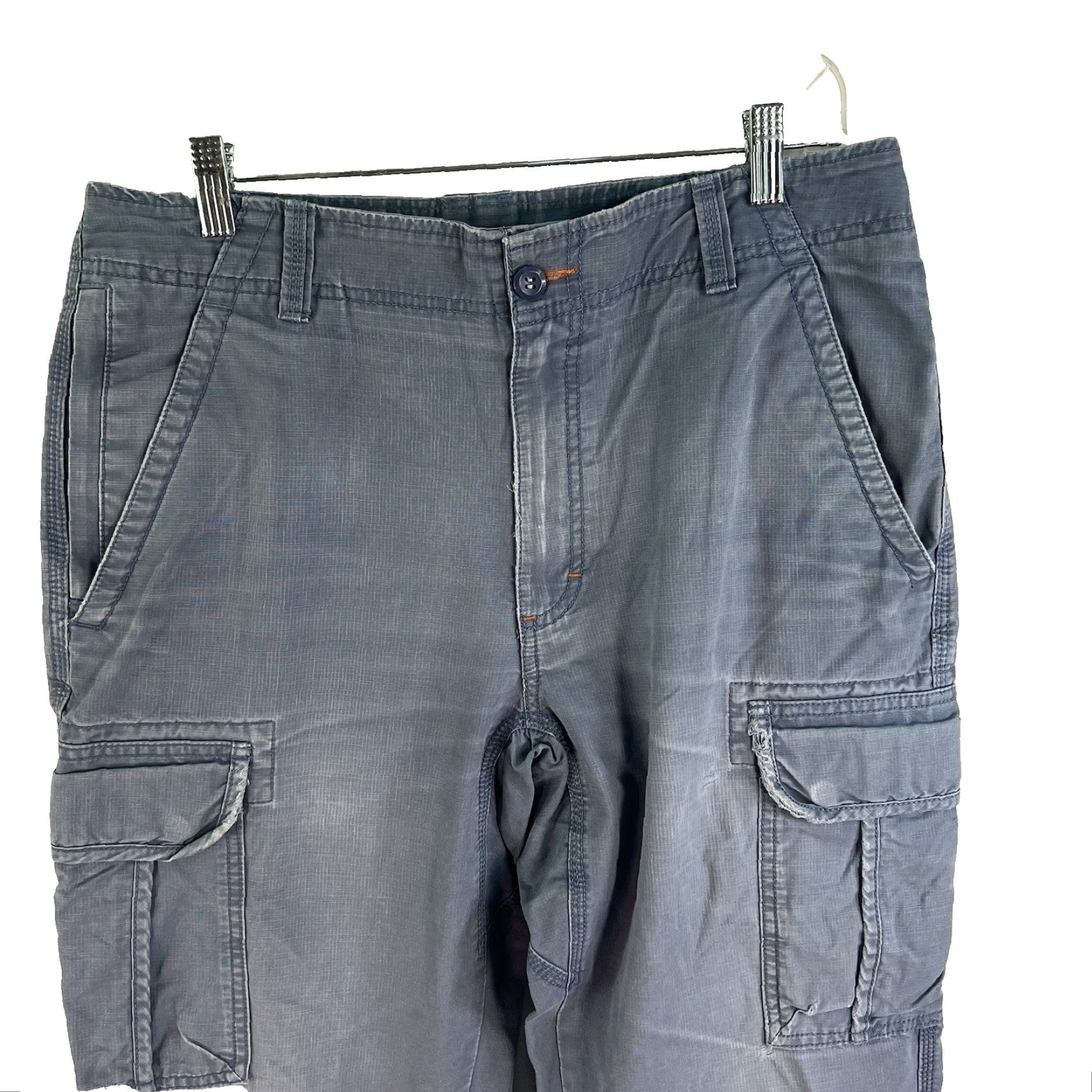 Vintage VINTAGE LL Bean Cargo Pants Mens Size 32 Regular Fit Blue 90s Nature Workwear Size US 32 / EU 48 - 2 Thumbnail