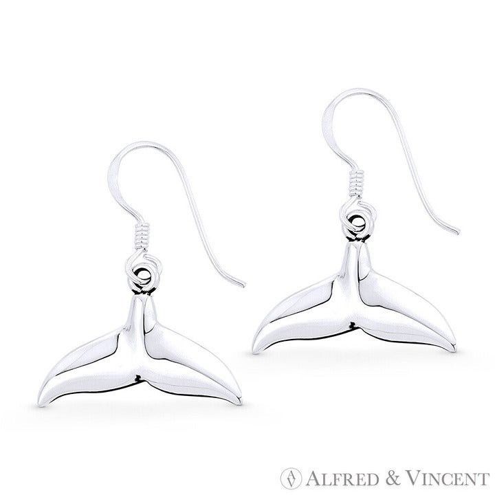 Other Whale Fin Luck Charm Dangling Hook Earrings Size ONE SIZE - 1 Preview
