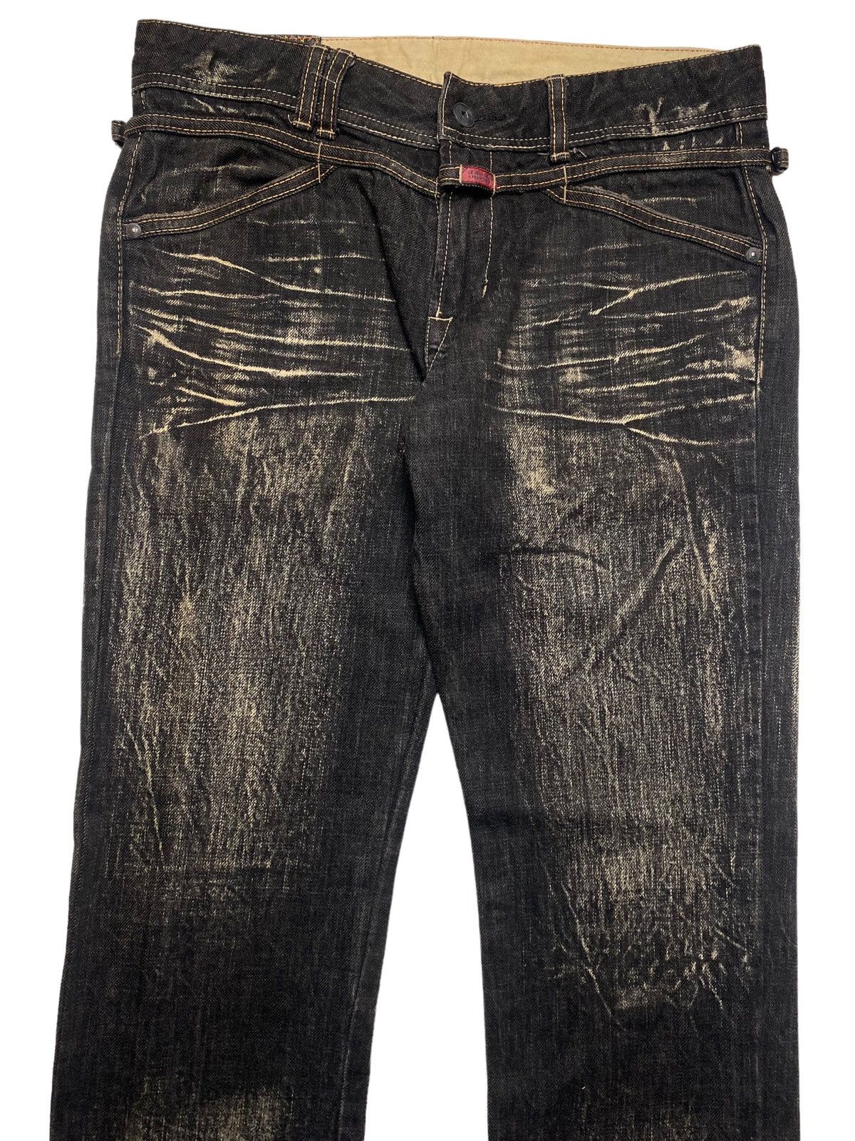 Marithe + Francois Girbaud 2000s MFG - Mud Wash Denim Pants Size US 29 - 5 Thumbnail