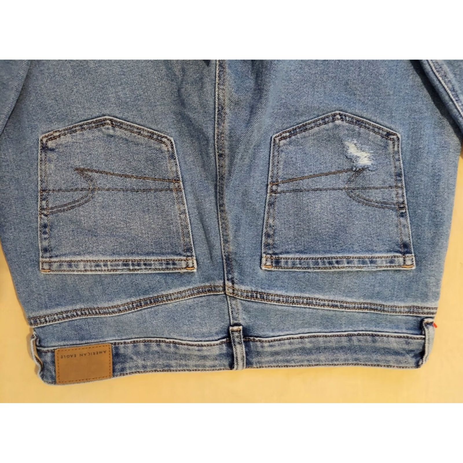 American Eagle Outfitters Womens American Eagle Outfitters Jeans 12 Mom Skinny Denim Pants Blue Size 34" / US 12 / IT 48 - 2 Thumbnail