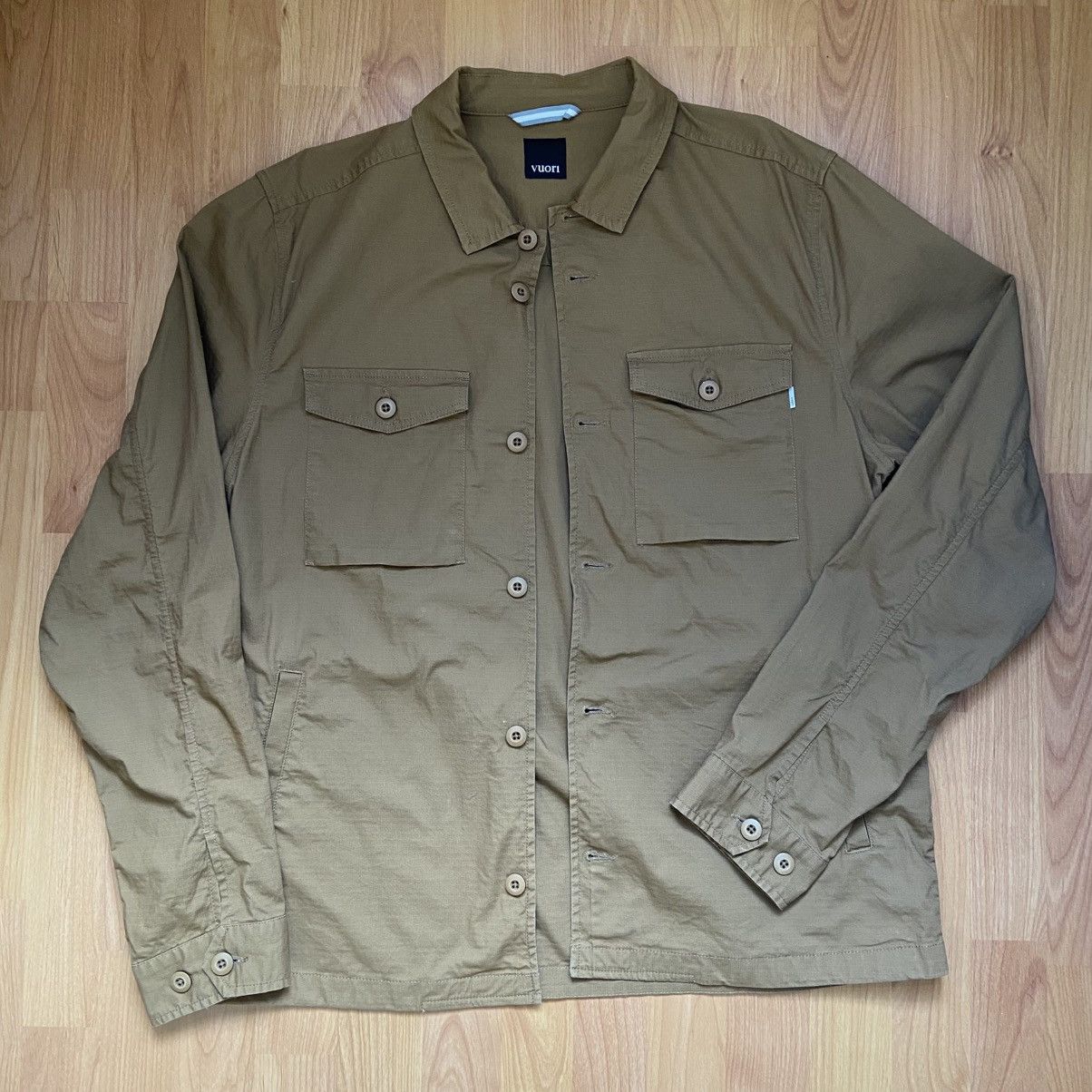 Vuori Vuori Ripstop Wheat Button Up Jacket Men’s XL Size US XL / EU 56 / 4 - 1 Thumbnail