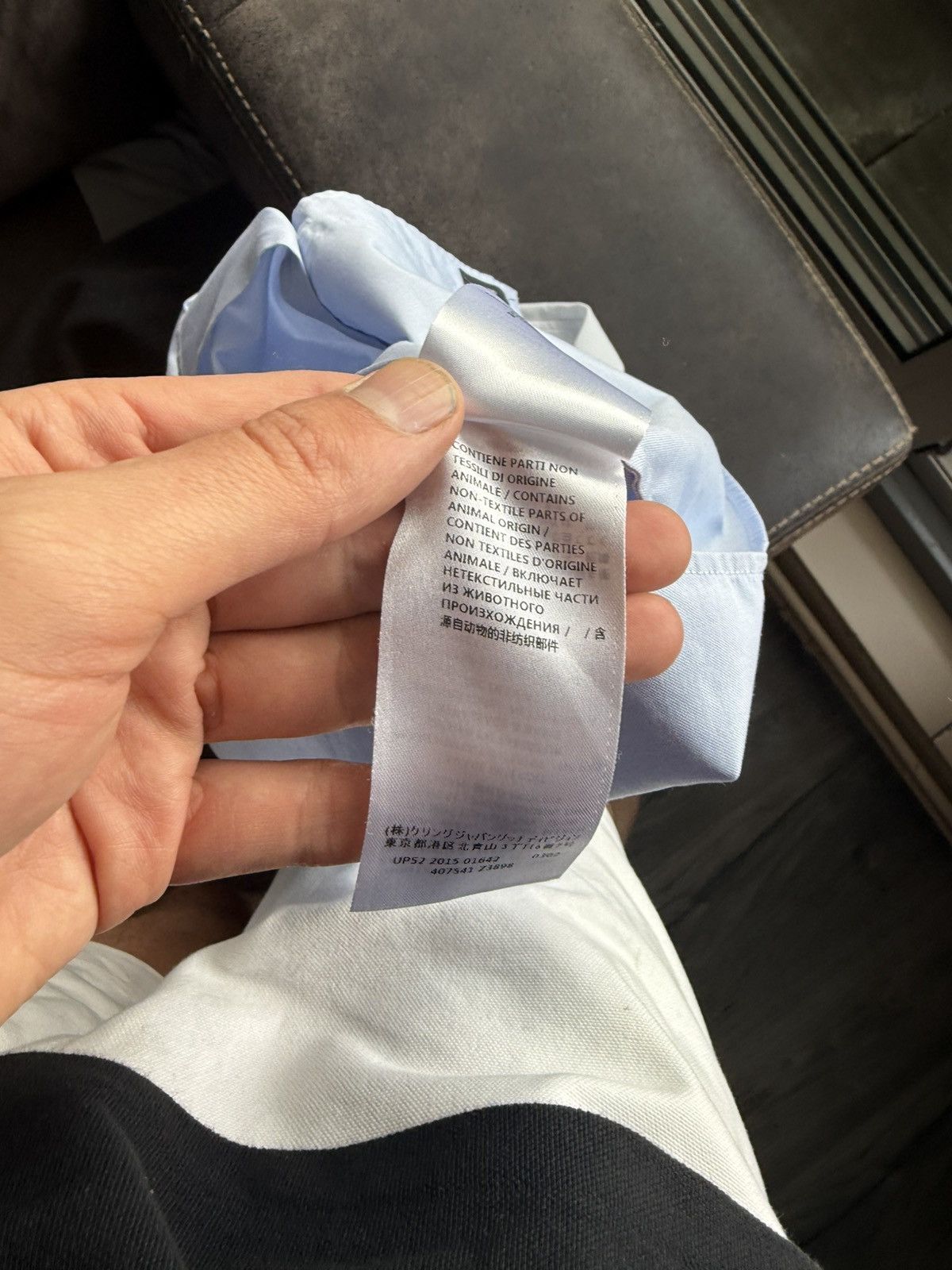Gucci Sky Blue Shirt with White Contrast Collar Size US S / EU 44-46 / 1 - 10 Thumbnail