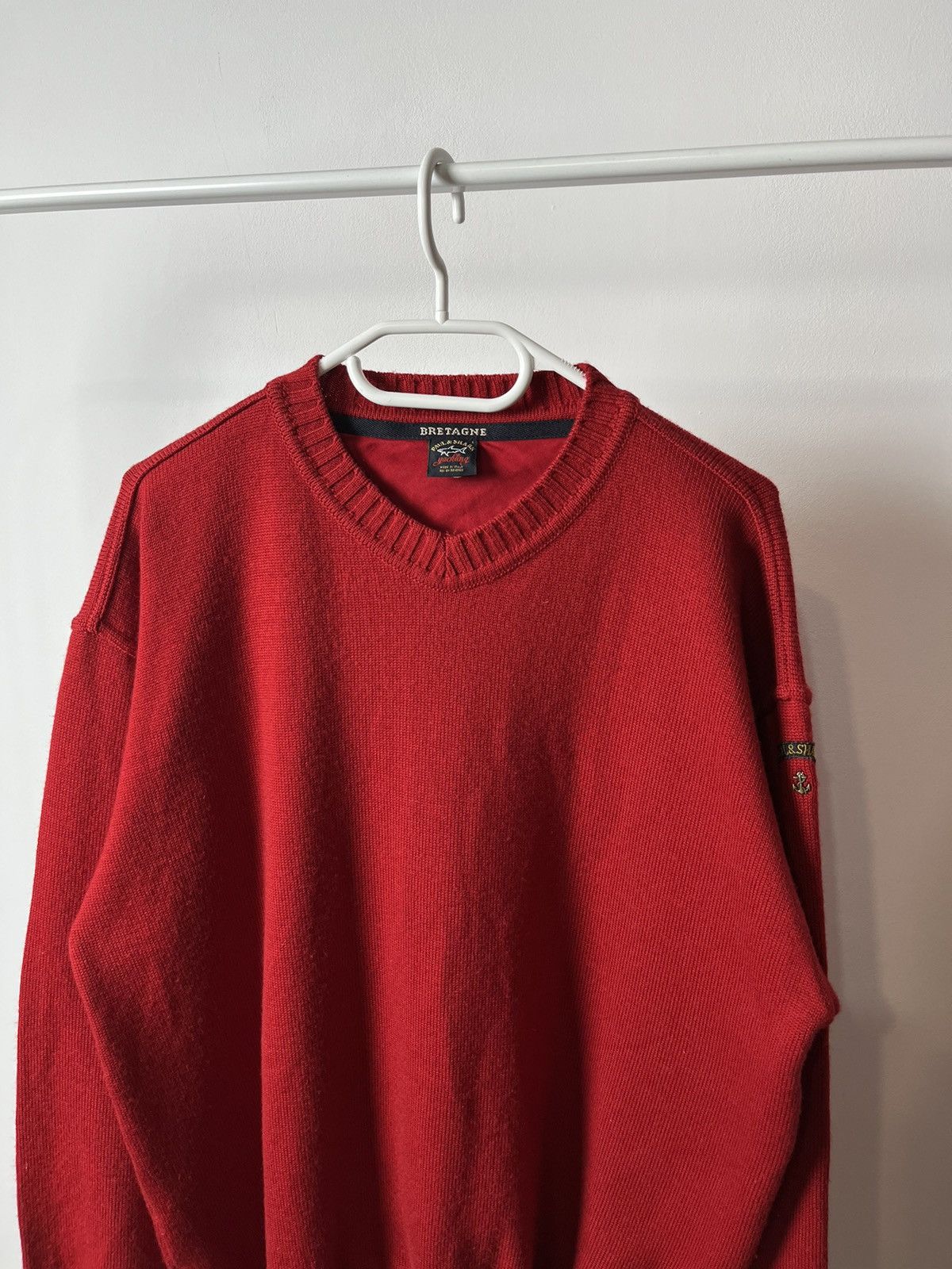 Paul & Shark × Vintage Vintage Paul Shark Heavy Knit Oversized Crew Neck Sweater Size US L / EU 52-54 / 3 - 2 Thumbnail