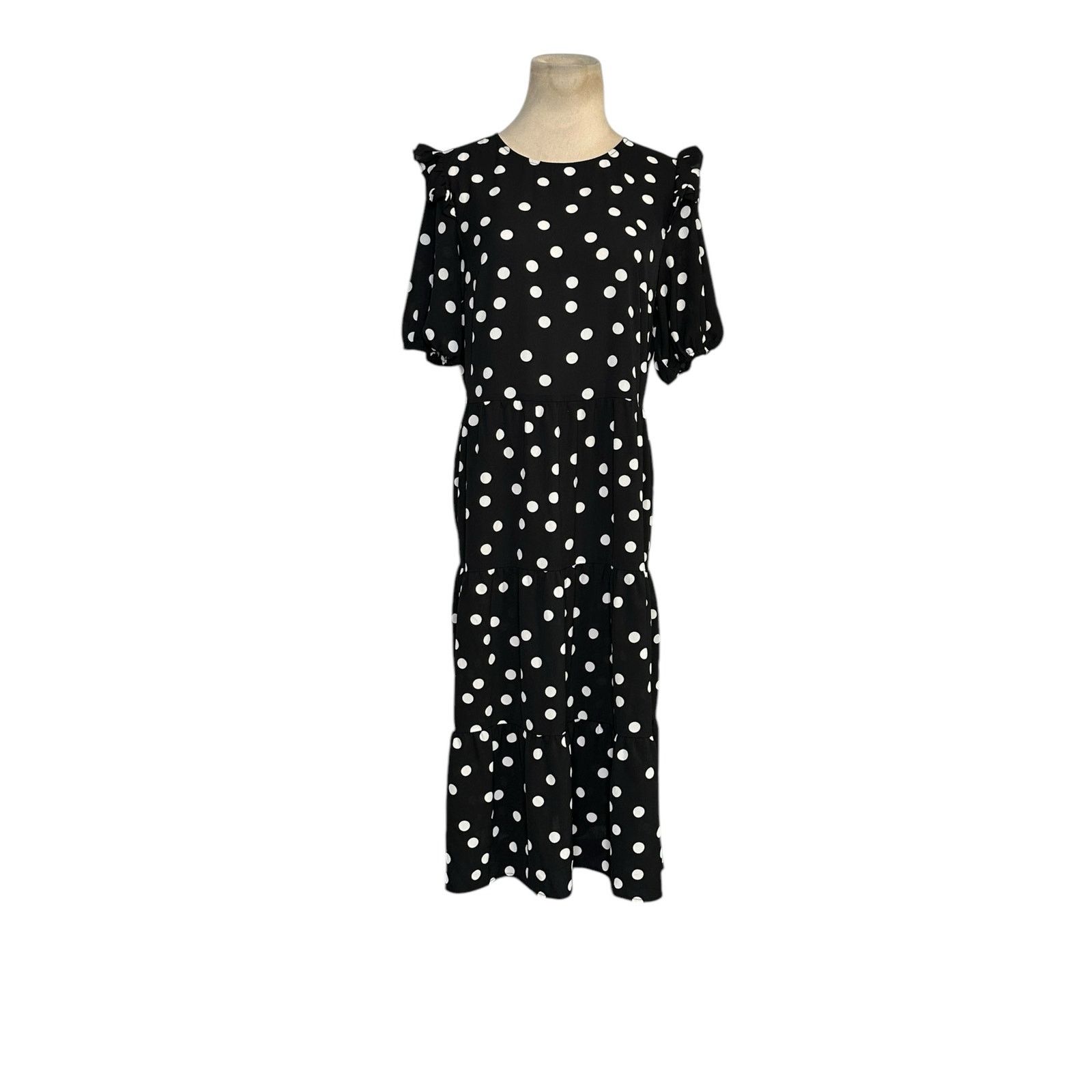 H&M H&M Divided polka dots tiered midi dress size small Size S / US 4 / IT 40 - 10 Thumbnail