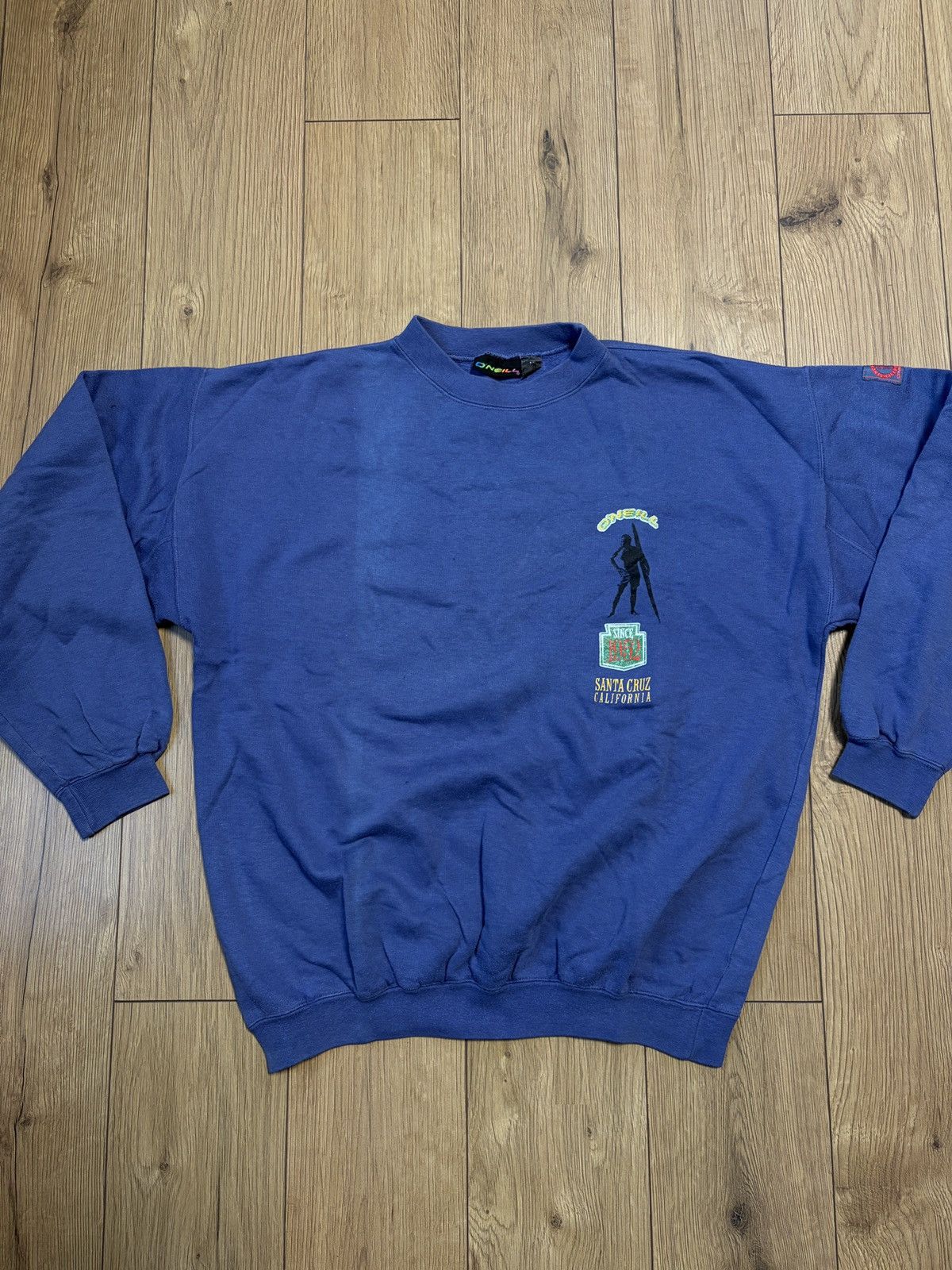 O'Neill O'NEILL Vintage Blue Santa Cruz Sweatshirt Size US M / EU 48-50 / 2 - 3 Thumbnail