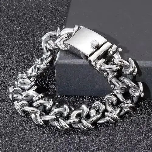 VIBE Wide Cuban Chain Bracelets Size ONE SIZE - 2 Thumbnail