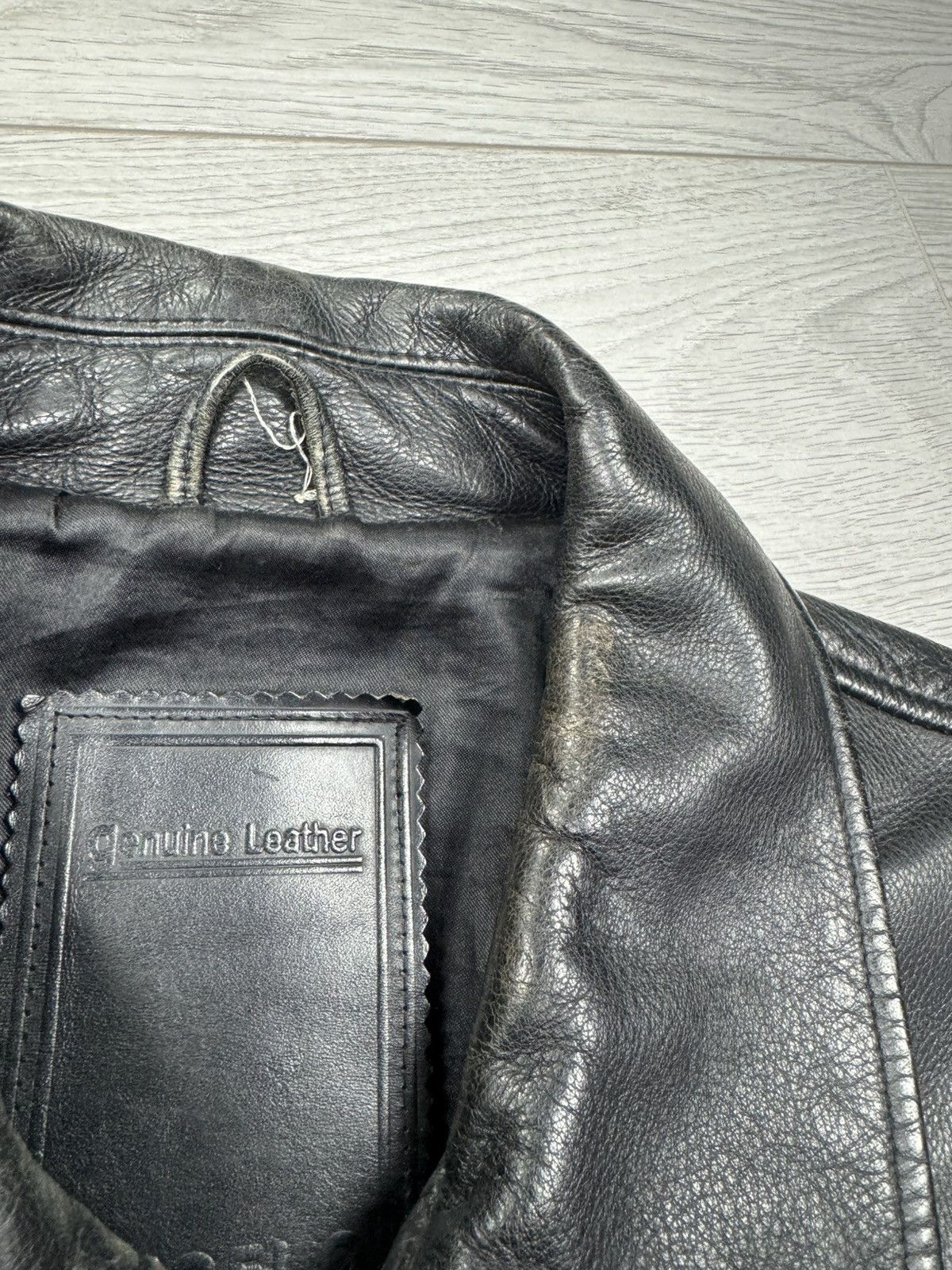 Angelo Litrico × Vintage Vintage 90s Y2K heavy leather coat jacket japan style Size US L / EU 52-54 / 3 - 6 Thumbnail