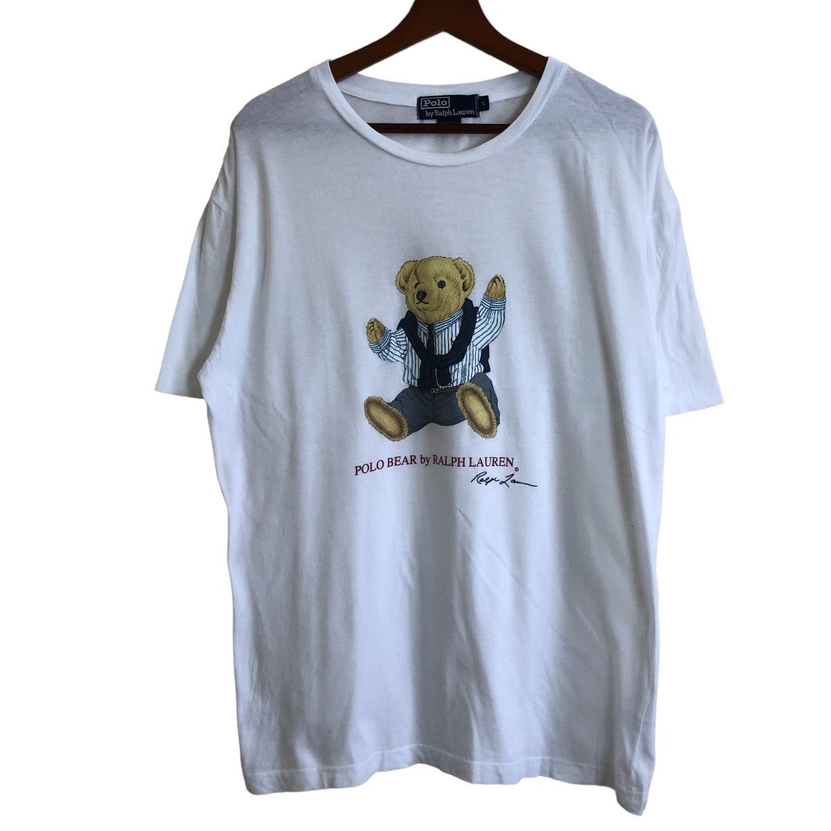 90’ Single Stitch Polo Bear By Ralph Lauren Shirt