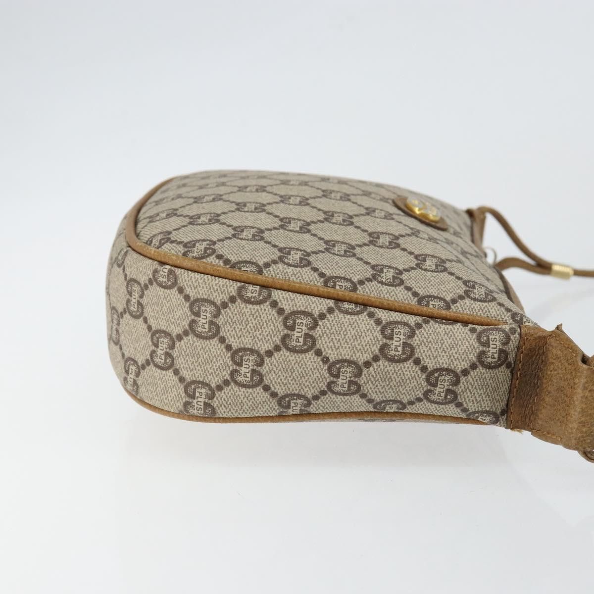Gucci GUCCI GG Plus Canvas Shoulder Bag Pvc Leather Beige Size ONE SIZE - 4 Thumbnail