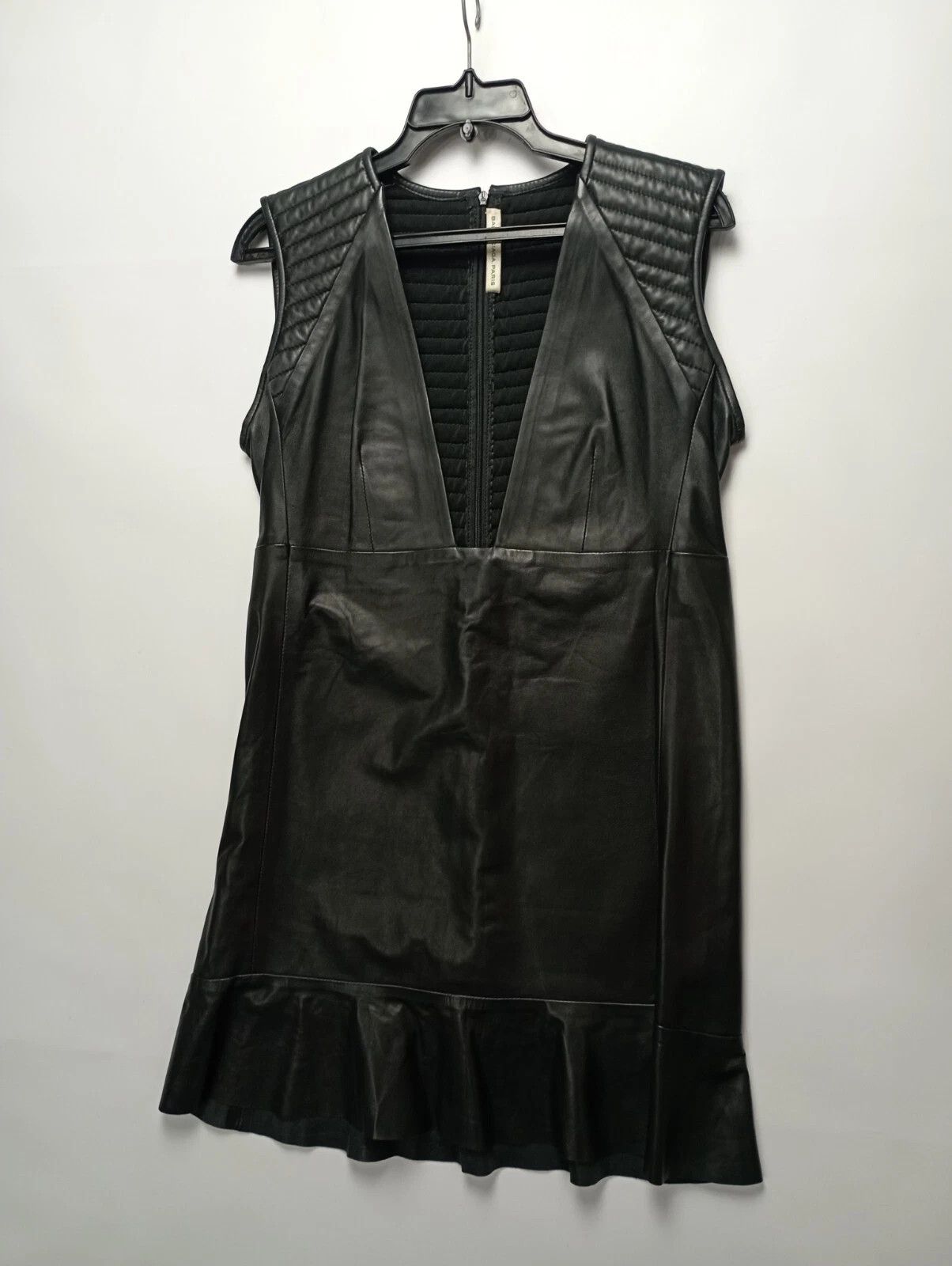 Balenciaga Balenciaga Paris Rare Women’s Leather Midi Dress Black Size S / US 4 / IT 40 - 8 Thumbnail
