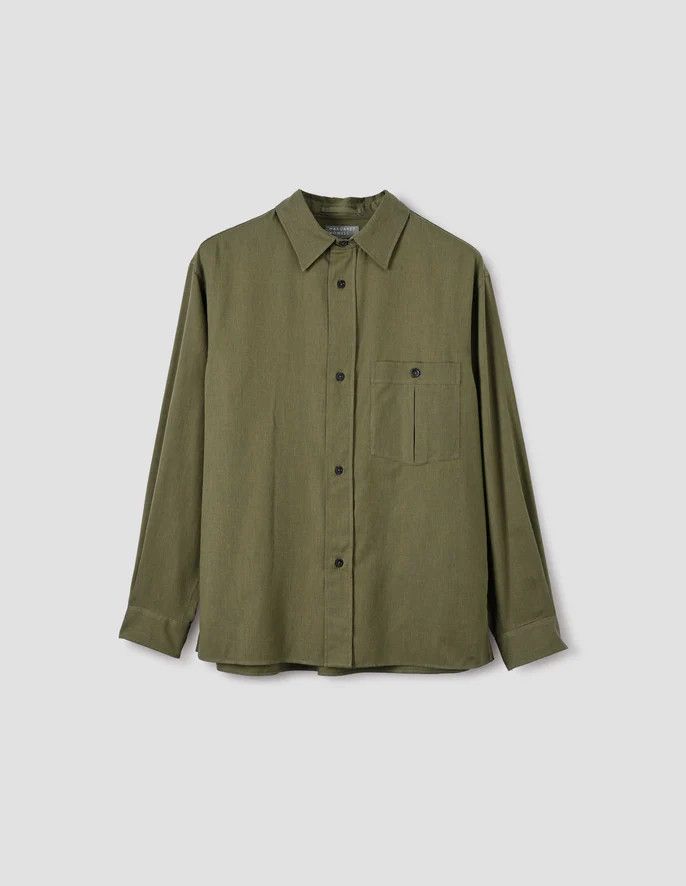 Margaret Howell Inverted Pocket Button Up Shirt Cotton Wool Twill Size US XL / EU 56 / 4 - 1 Thumbnail