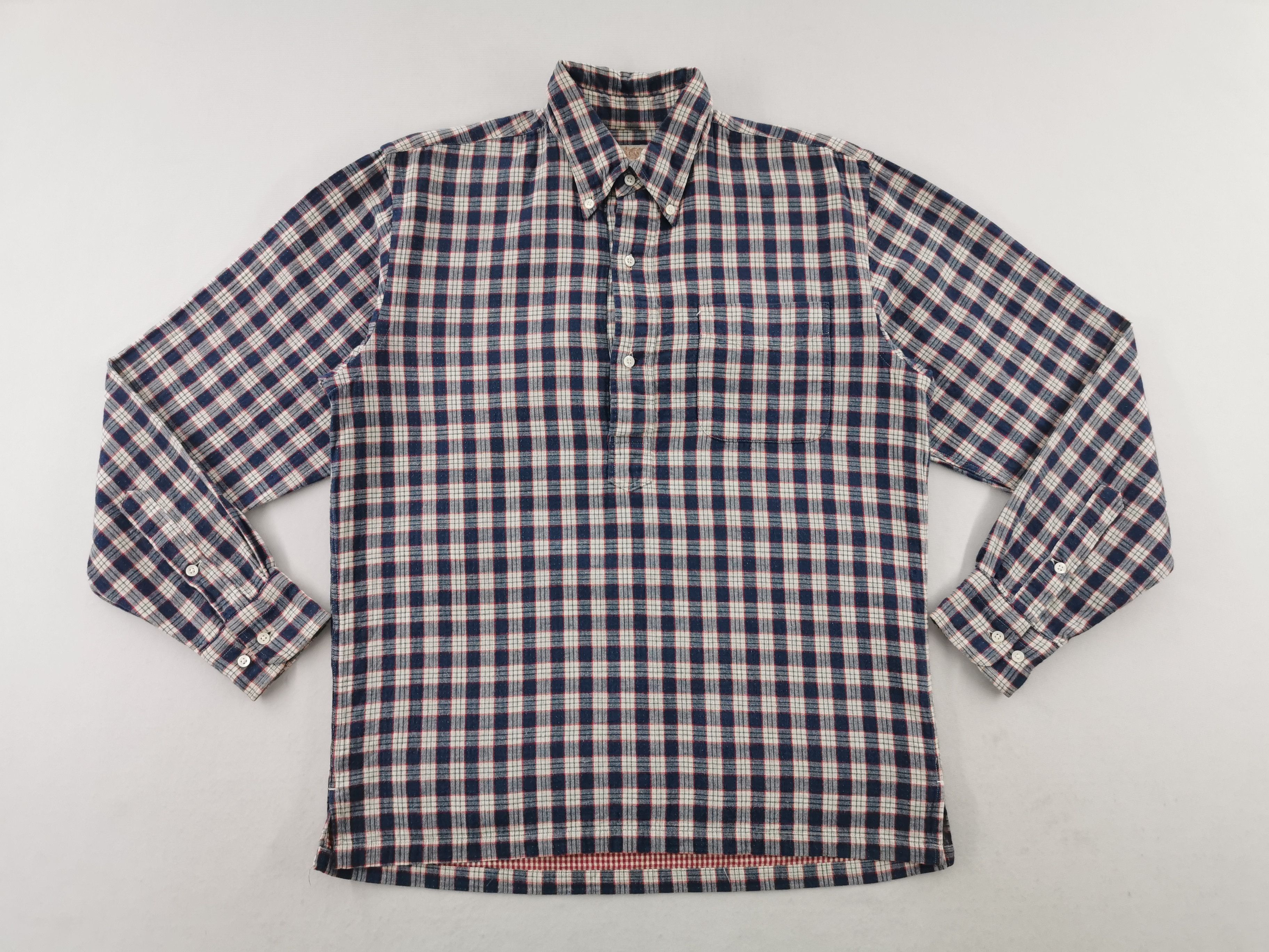 Sugar Cane Vintage 90s Sugar Cane Flannel Checkred Button Shirt Size M Size US M / EU 48-50 / 2 - 3 Thumbnail