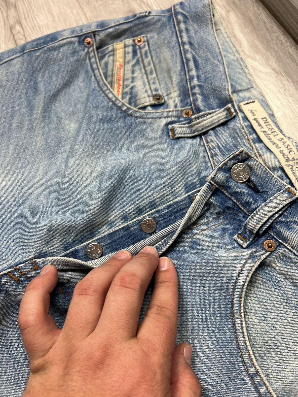 Diesel × Vintage Vintage Diesel Blue Straight Jeans / Denim Pants Size US 32 / EU 48 - 7 Thumbnail