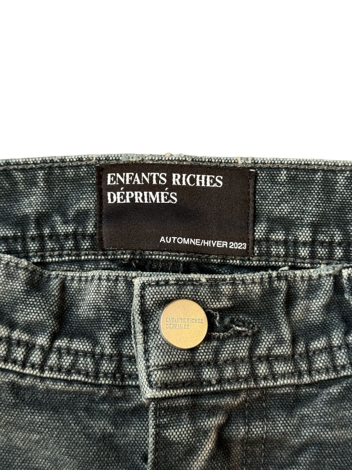 Enfants Riches Deprimes Enfants Riches Déprimés AH23 Black Distressed Carpenter Pant Size US 32 / EU 48 - 6 Thumbnail
