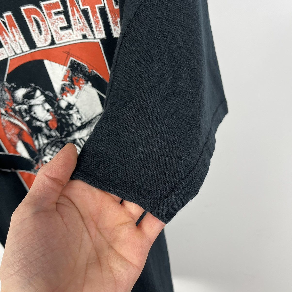 Band Tees Vintage Napalm Death Nazi Punks Fuck Off band T Shirt 2003 Size US XL / EU 56 / 4 - 13 Thumbnail