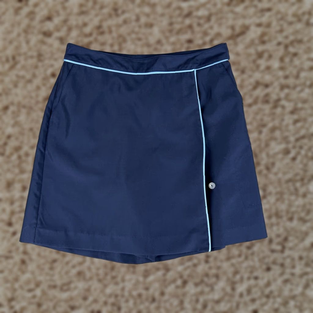 Vintage VINTAGE Duck Head Skirt Womens 6 Navy Blue DHX-DRY Fabric Polyester Blend Skort Size 28" / US 6 / IT 42 - 1 Thumbnail