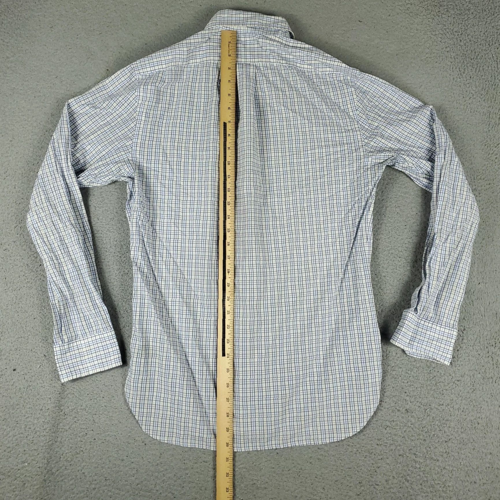 Ralph Lauren Ralph Lauren Men's Shirt Slim Fit Blue Yellow Plaid Long Sleeve Button-Up Cotton Size 40R - 4 Thumbnail