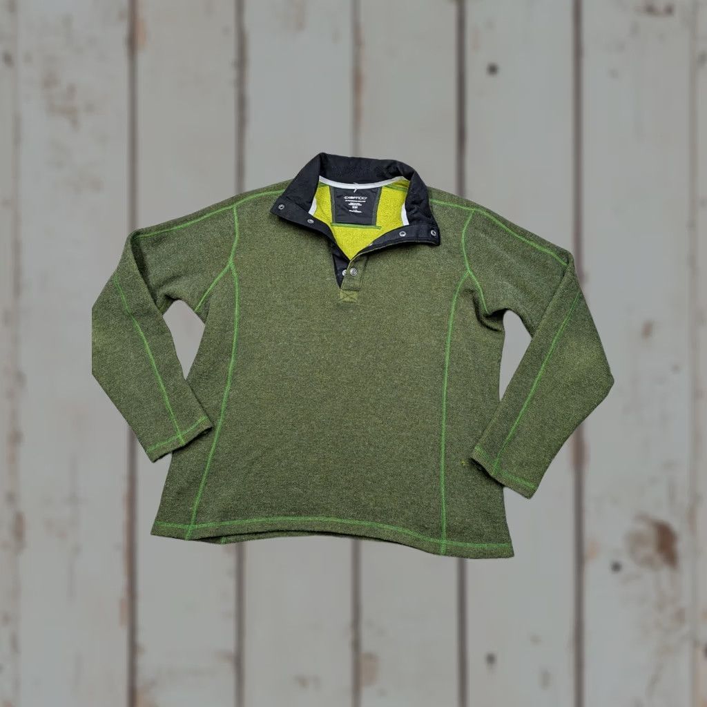 ExOfficio ExOfficio Jacket Mens L Large Green Pullover Wool Blend Quarter 1/4 Snap Size US L / EU 52-54 / 3 - 1 Thumbnail