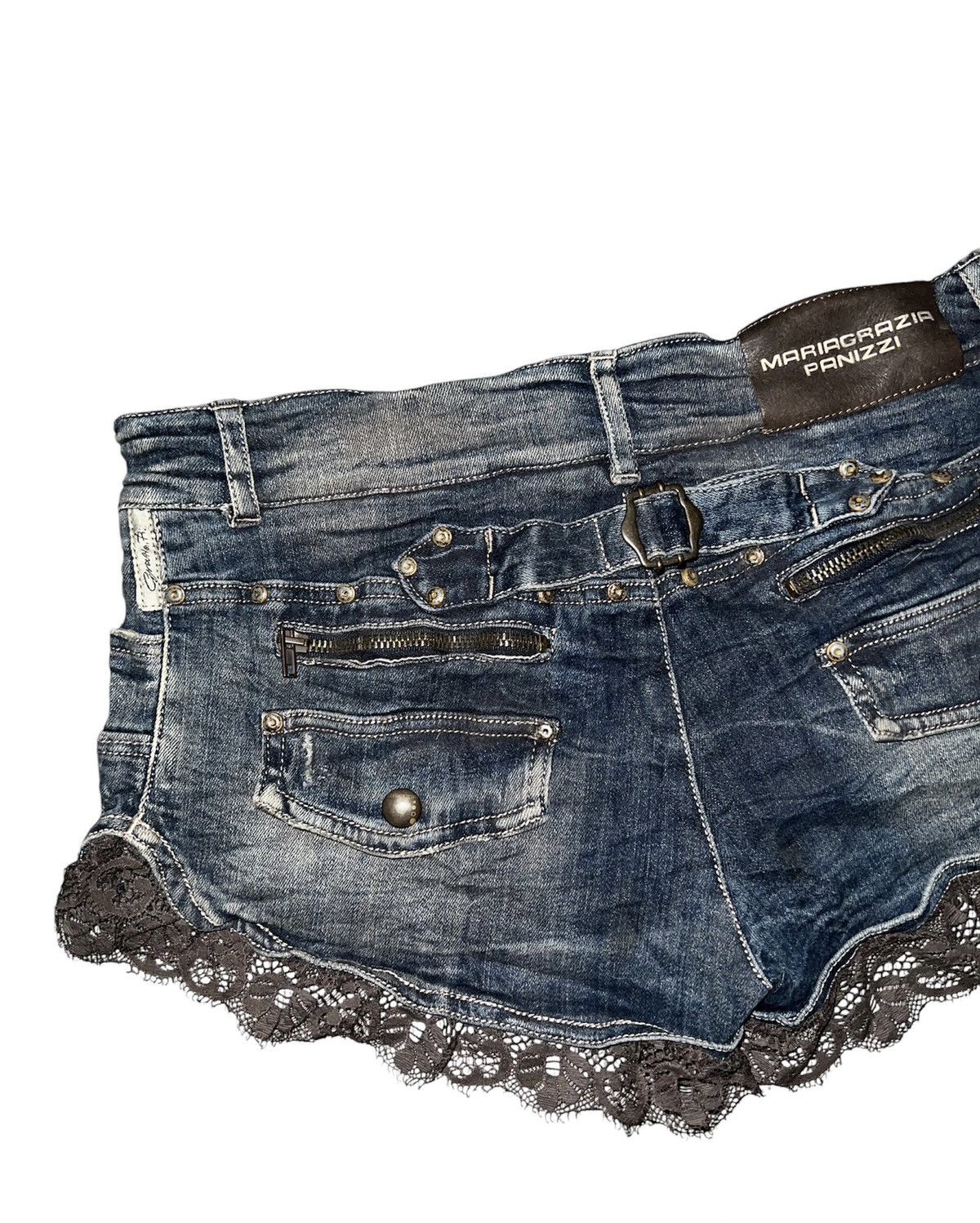 Seditionaries Rare MARIAGRAZIA PANIZZI micro shorts ☠️👾 Size 25" / US 0 / IT 36 - 8 Thumbnail