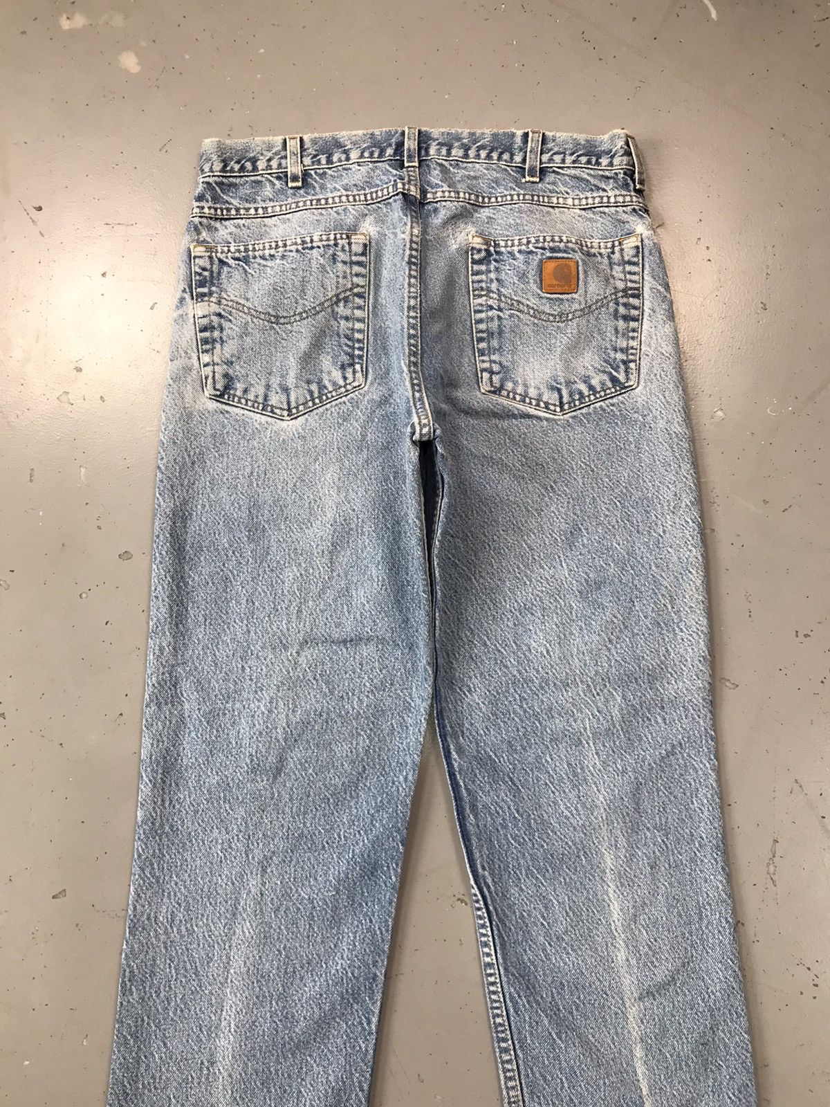 Carhartt 90s Vintage Carhartt B18 PRW distressed repaired denim Size US 34 / EU 50 - 19 Thumbnail