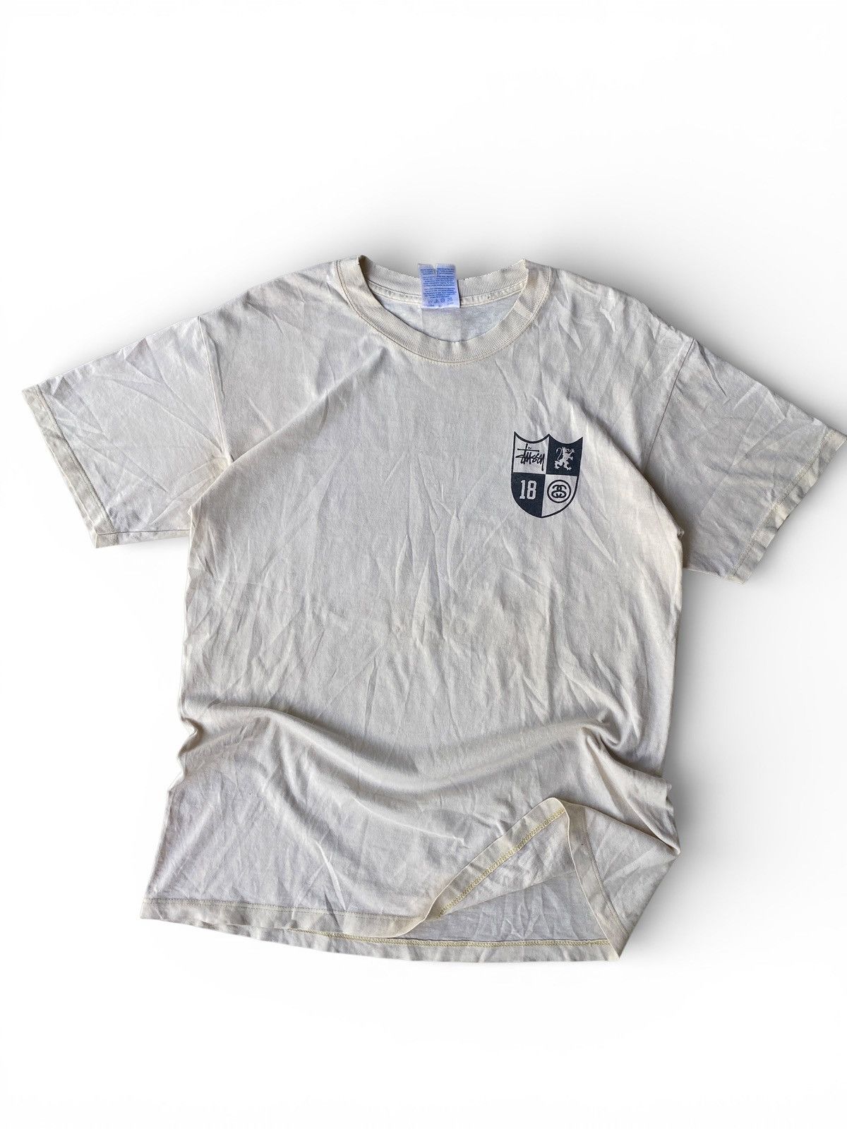 Vintage Stussy Crest Logo Double Sided T Shirt Streetwear Skate Surf Size US M / EU 48-50 / 2 - 8 Thumbnail