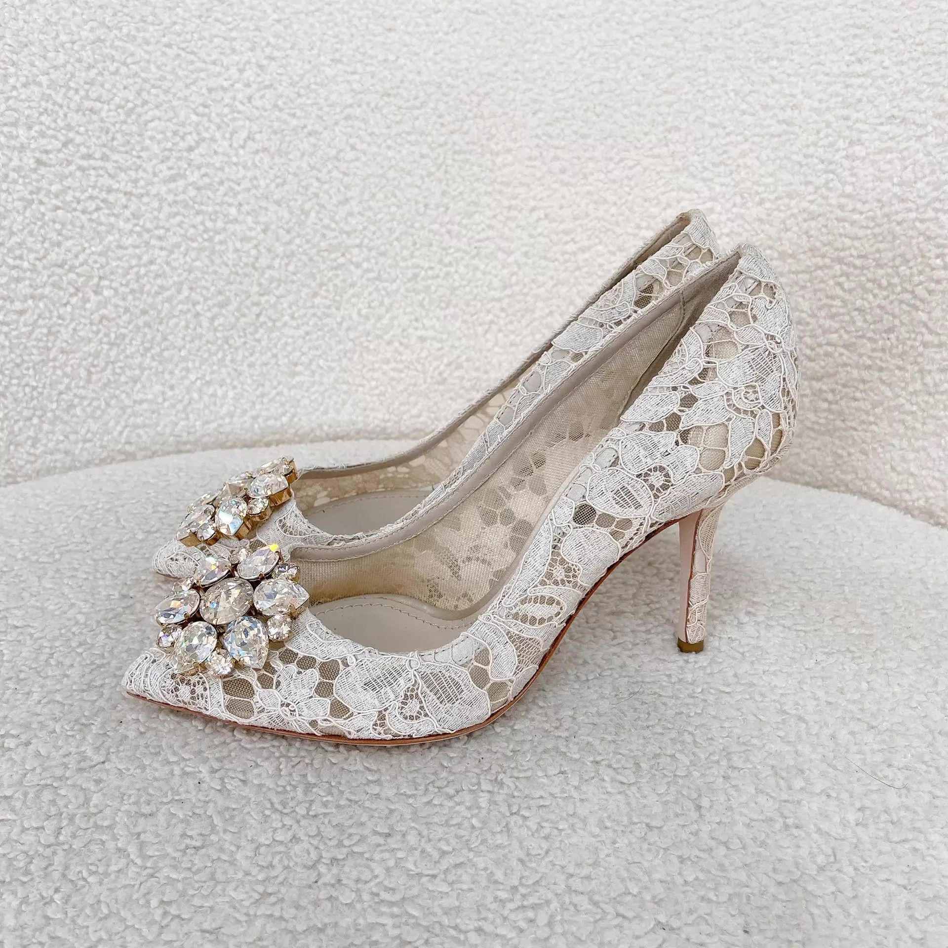 Dolce & Gabbana Dolce&Gabbana lace high heels 36 EU Size US 5.5 / IT 35.5 - 4 Thumbnail