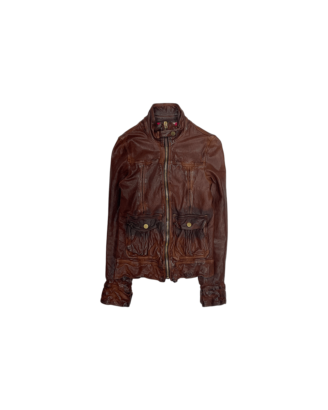 Dolce & Gabbana Dolce & Gabbana Buffalo Leather Moto Jacket Size XS / US 0-2 / IT 36-38 - 1 Thumbnail